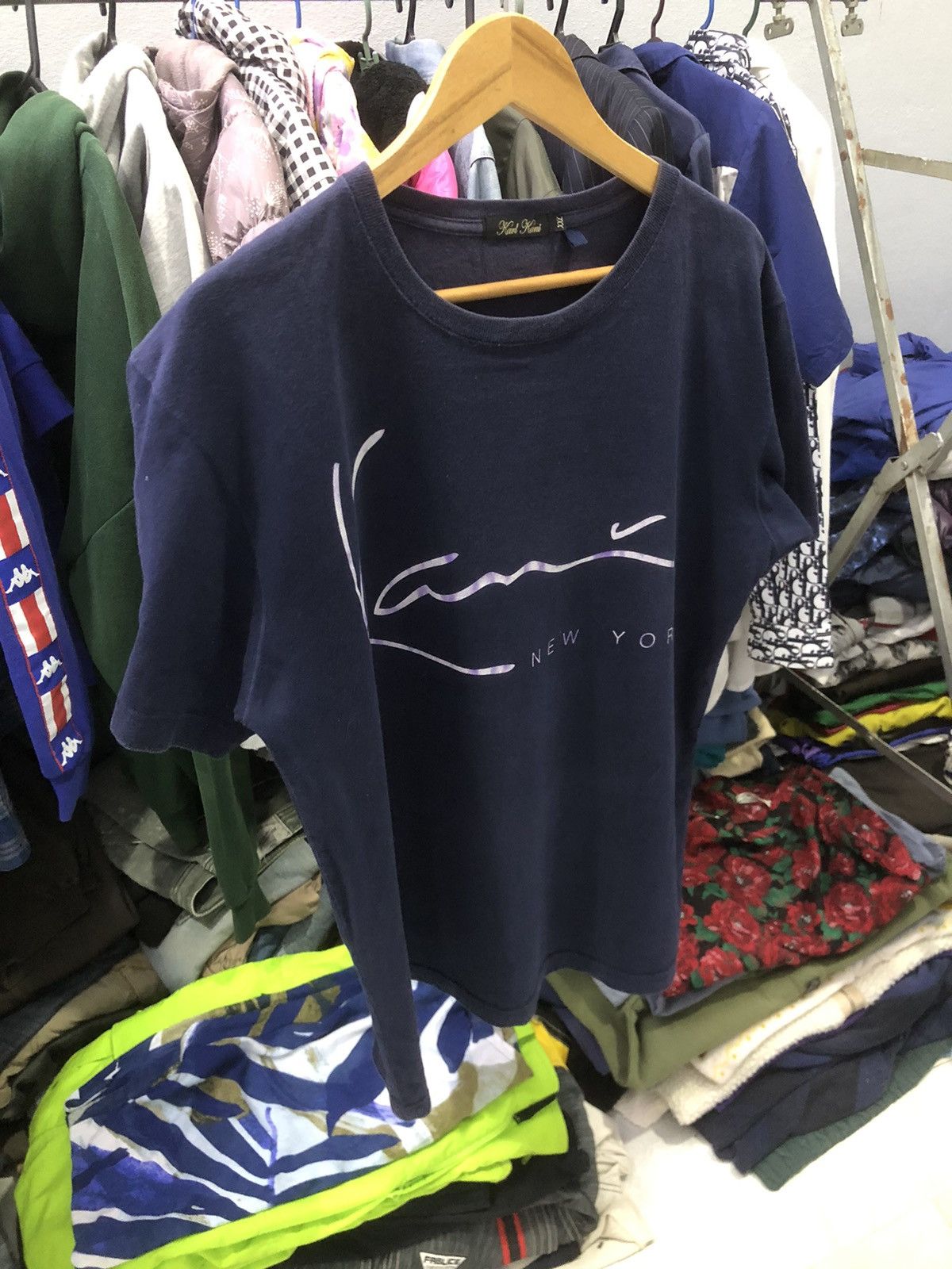 Karl Kani × Rap Tees × Vintage Vintage Karl Kani Homme Signature logo Shirt Size US L / EU 52-54 / 3 - 3 Thumbnail