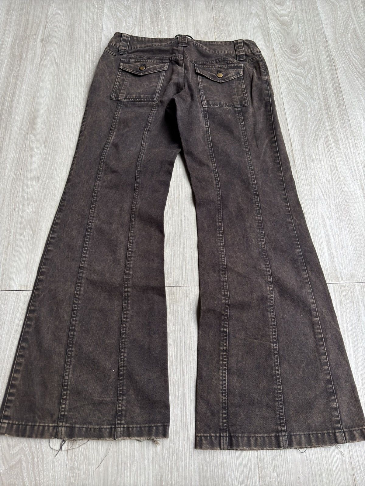 Japanese Brand MK KLEIN lace-up flare jeans Size US 28 / EU 44 - 4 Thumbnail