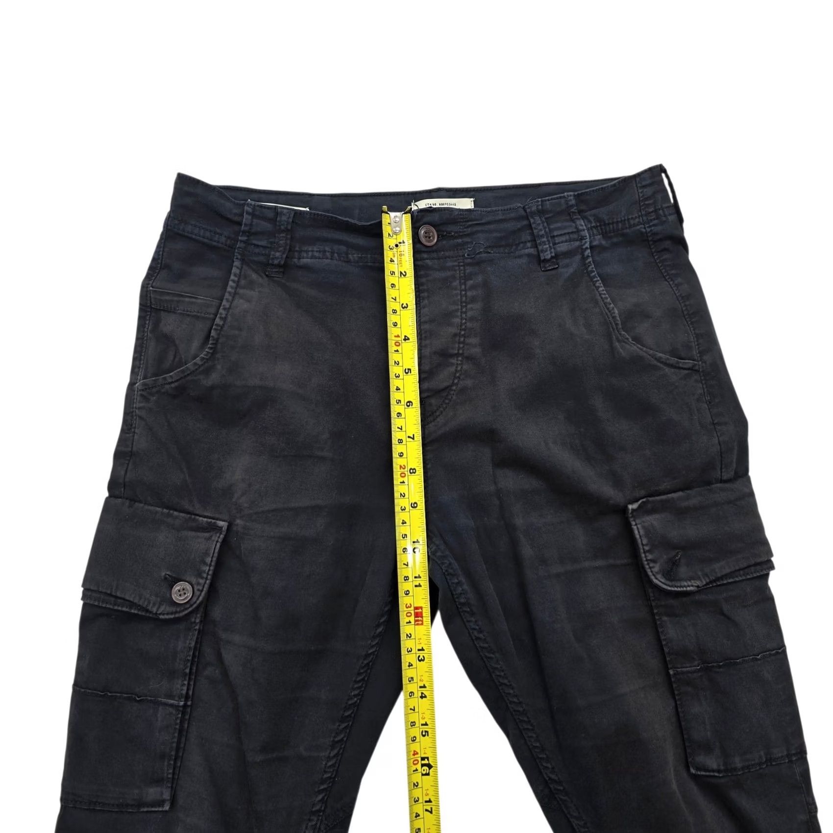 Jack & Jones Jack & Jones Mens Black Cargo Pants 31 Regular Tapered Button BNWT Mens Black Cargo Pants 31 Regular Button BNWT Size US 31 - 6 Thumbnail