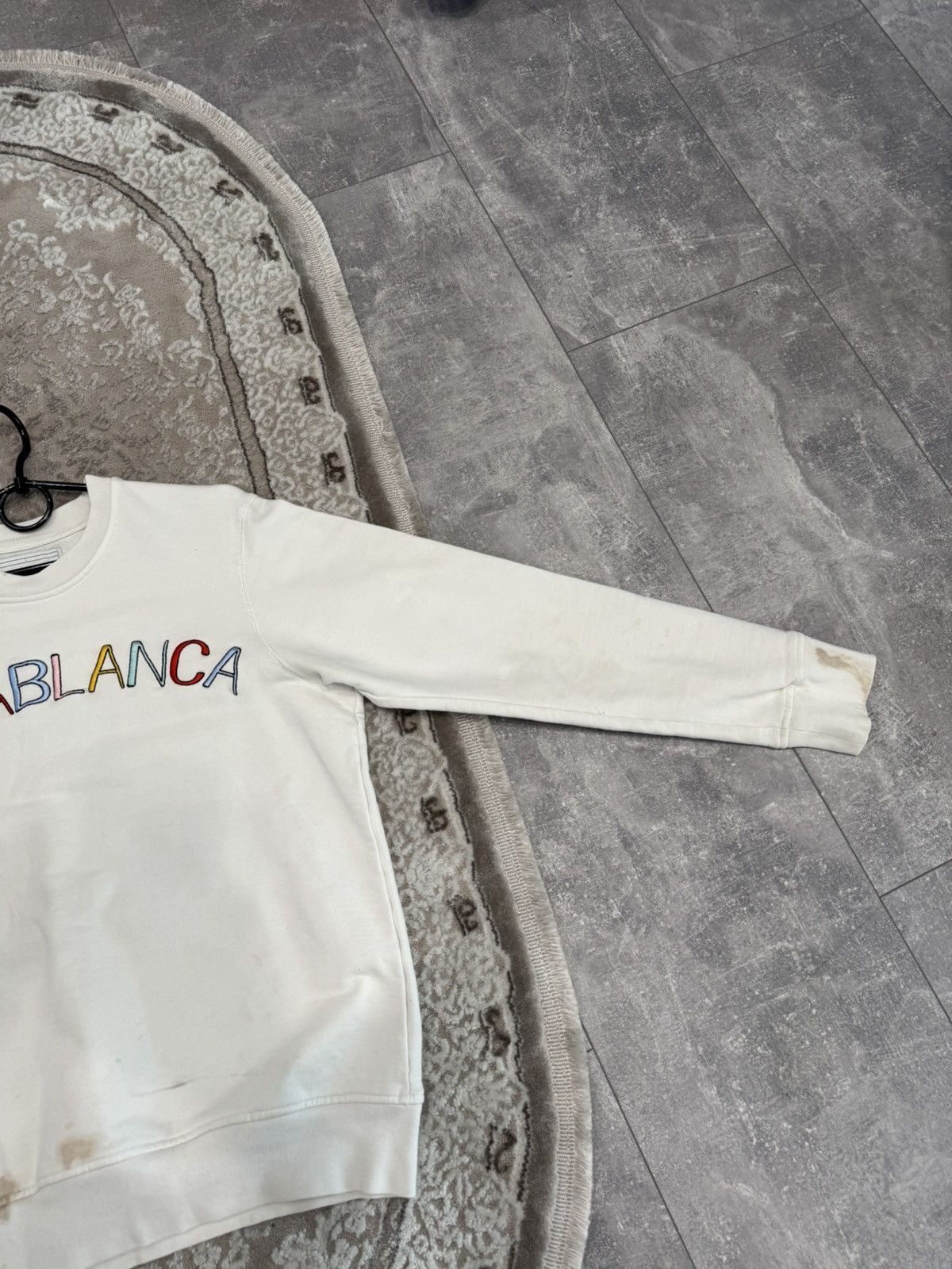Casablanca Casablanca Distressed sweatshirt size s white men Size US S / EU 44-46 / 1 - 8 Thumbnail