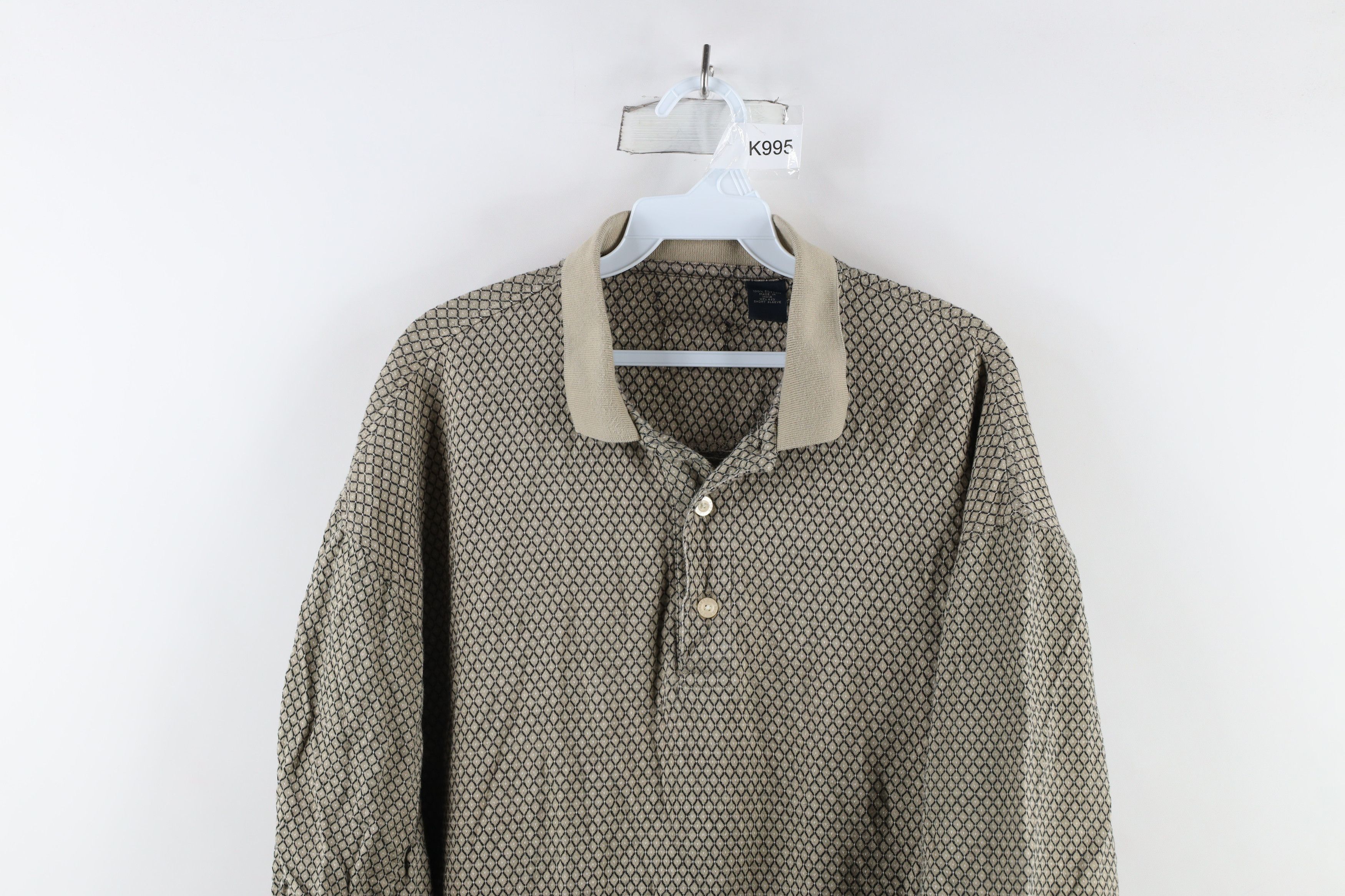 Vintage Vintage 90s Streetwear Knit Short Sleeve Golf Polo Shirt Size US L / EU 52-54 / 3 - 2 Thumbnail