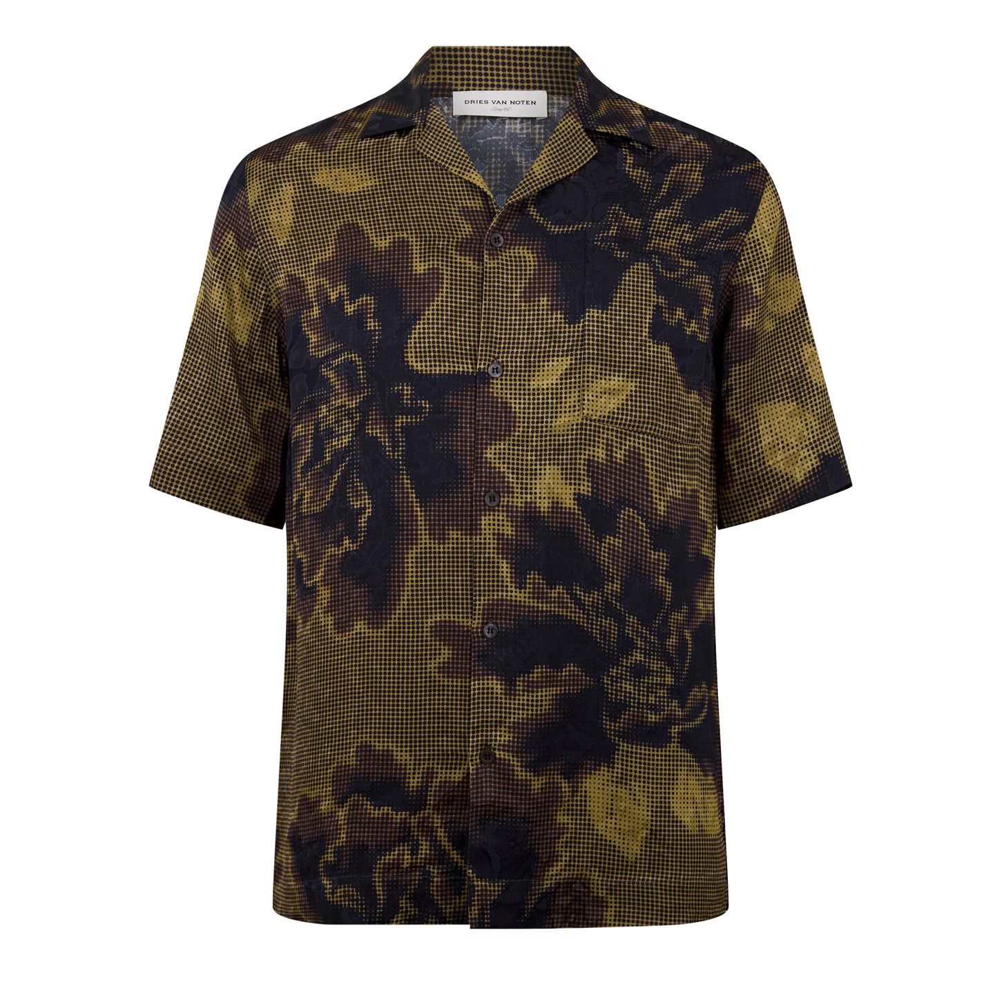 Dries Van Noten o1g2r1mq0426 Carltone Short Sleeve Shirt in Multicolor Size US M / EU 48-50 / 2 - 1 Thumbnail