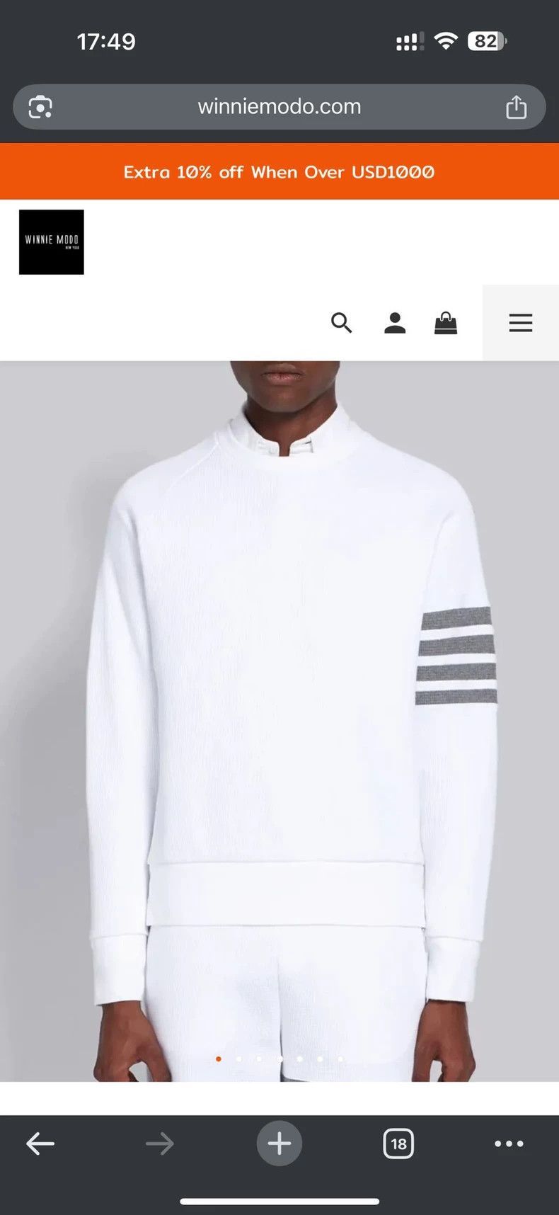 Thom Browne Thom Browne size2 Classic waffle hoodie Size US M / EU 48-50 / 2 - 7 Thumbnail