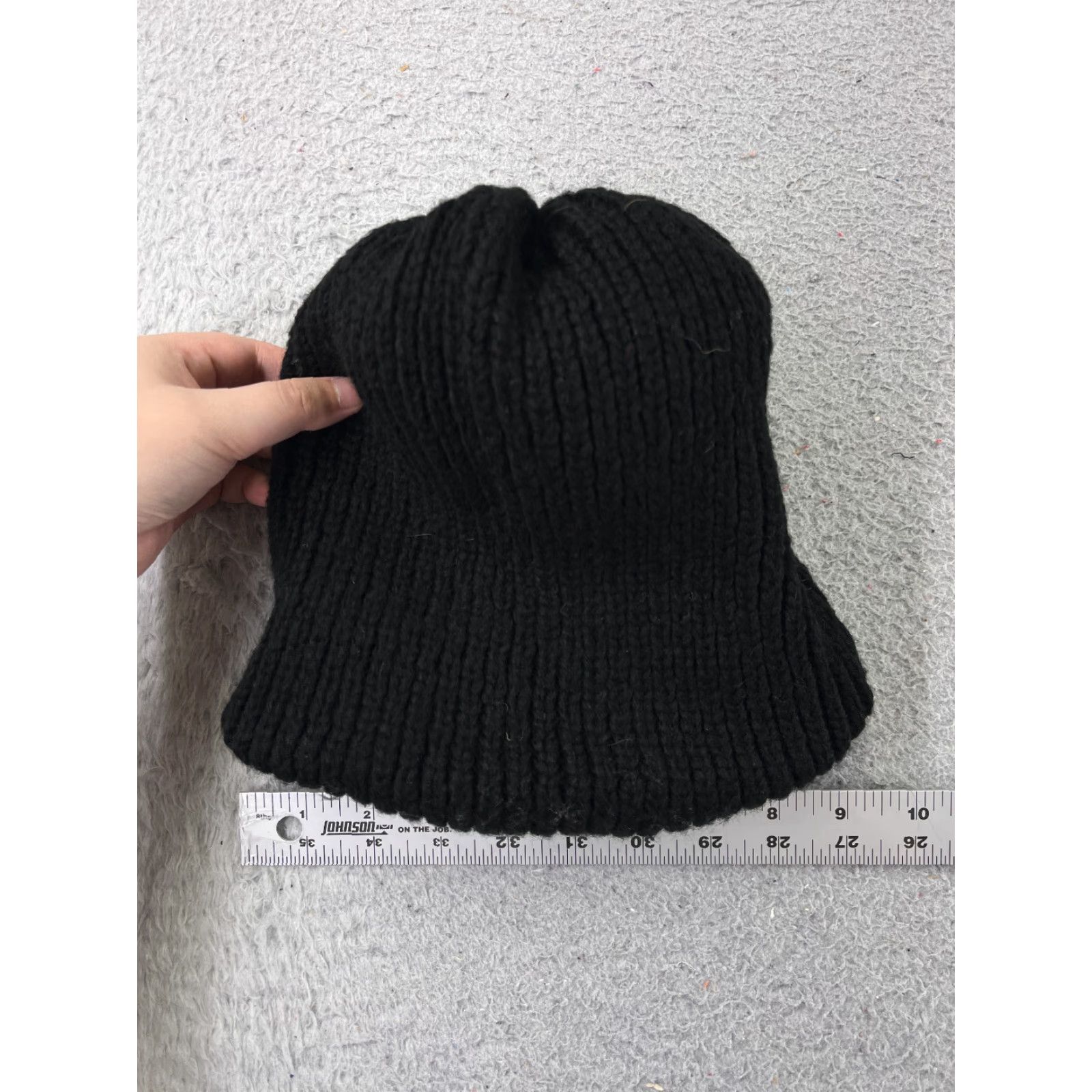 Vintage Wild Fable Beanie Toque Womens One Size Black Purple Knit Acrylic Poly Blend Size ONE SIZE - 4 Thumbnail