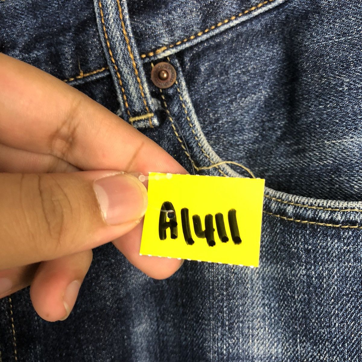 Japanese Brand Uniqlo japan Blue Distressed ripped Denim Pants #A1411 Size US 36 / EU 52 - 13 Thumbnail