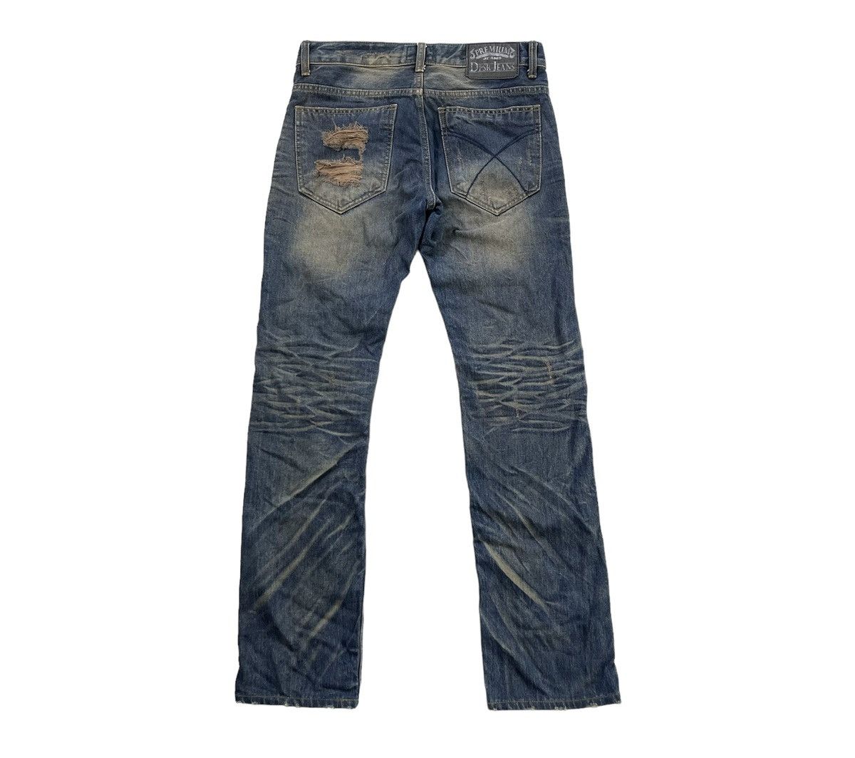 Japanese Brand DPSR Clawmarks Distressed Patchwork Patina Design Jeans Size US 32 / EU 48 - 2 Thumbnail