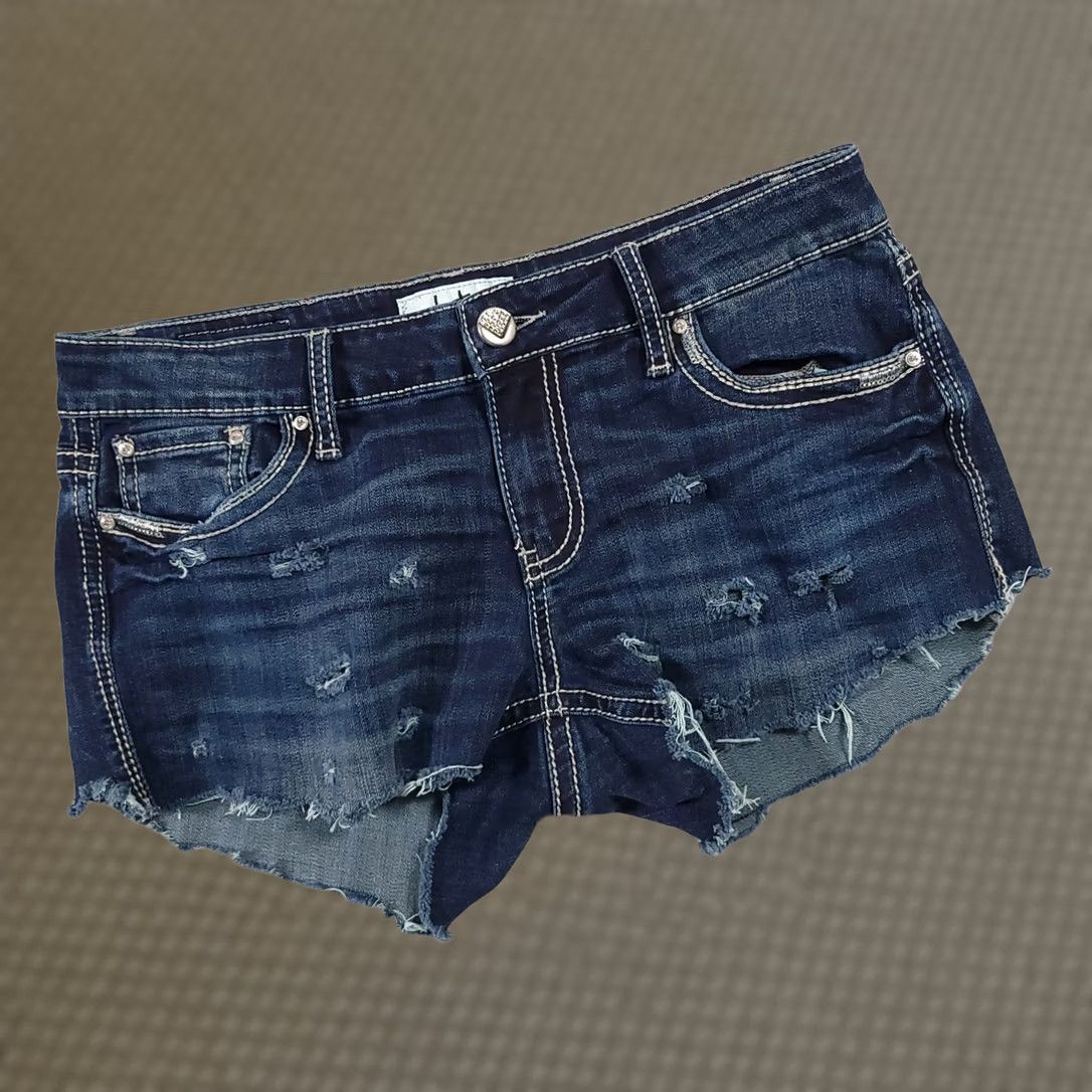 Vintage VINTAGE Daytrip Virgo Boot Jeans Womens 28 Stretch DIY Cut Off Shorts Shortie Distressed Denim Blue 5-Pocket Mens Women Girls Boys Size 28" / US 6 / IT 42 - 1 Thumbnail