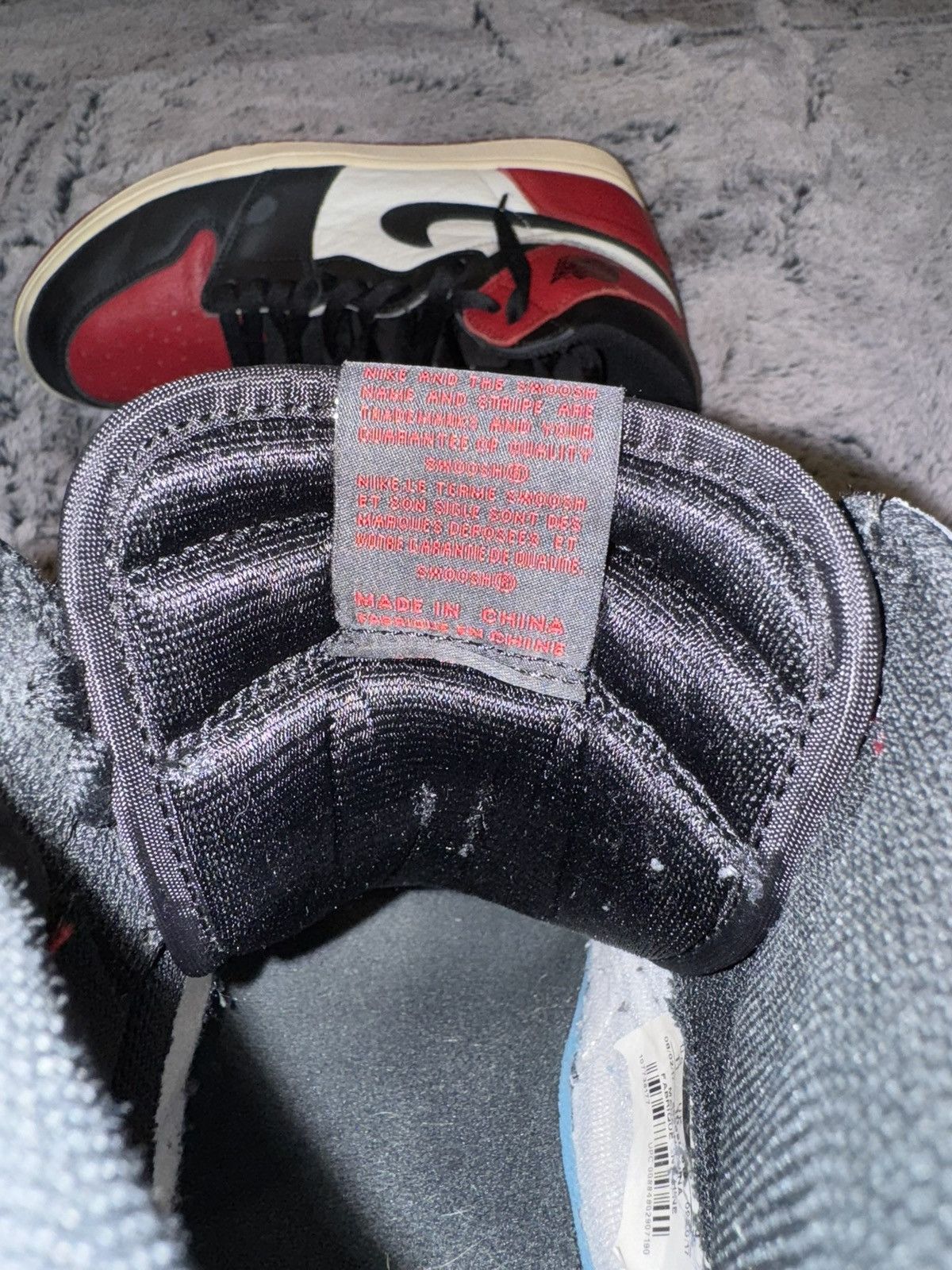 Jordan Brand Jordan 1 Retro High Bred Toe Size US 11 / EU 44 - 6 Thumbnail