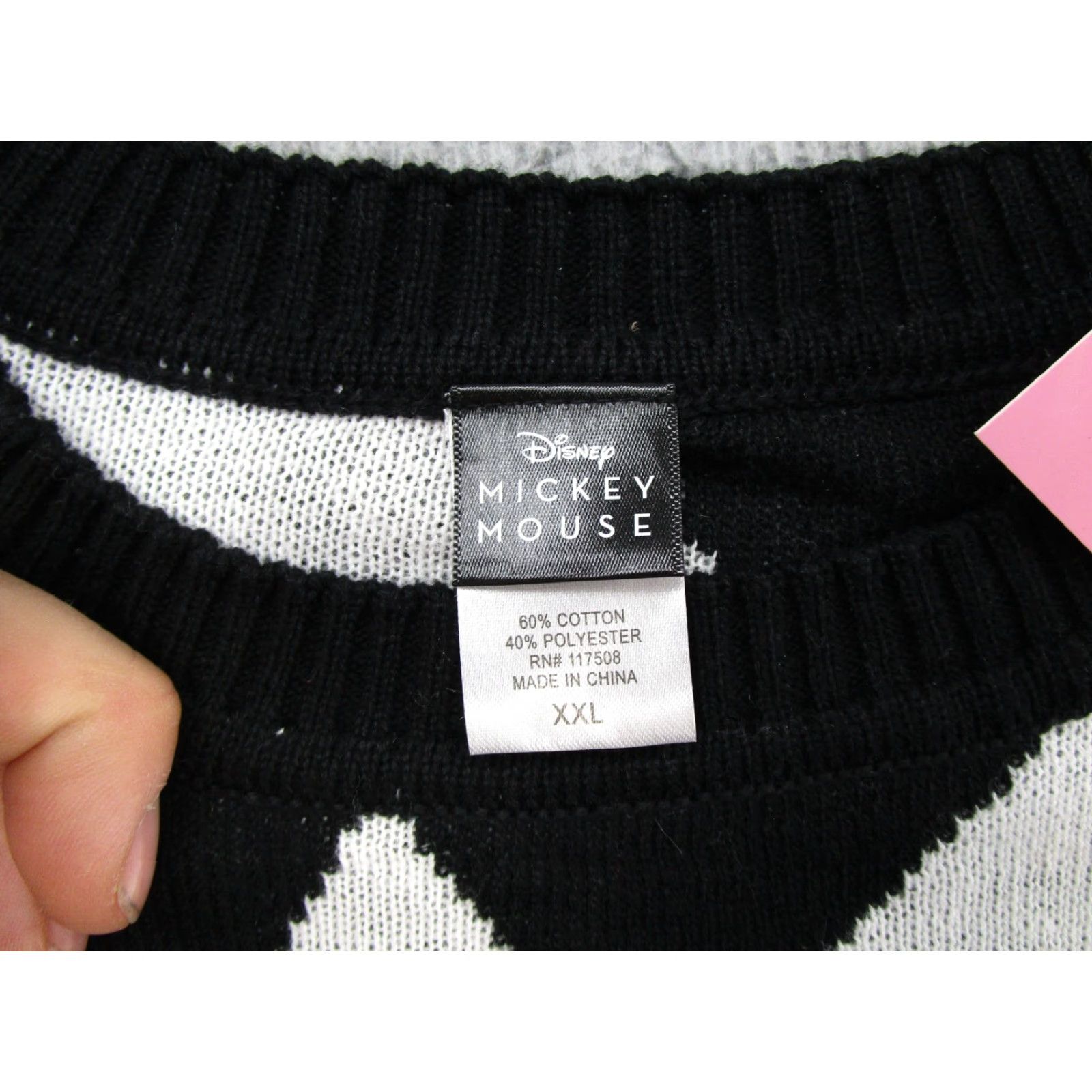 Disney Disney Mickey Mouse Checkered Knit Pullover Sweater Women 2XL Multicolor Size XXL / US 16-18 / IT 52-54 - 3 Thumbnail