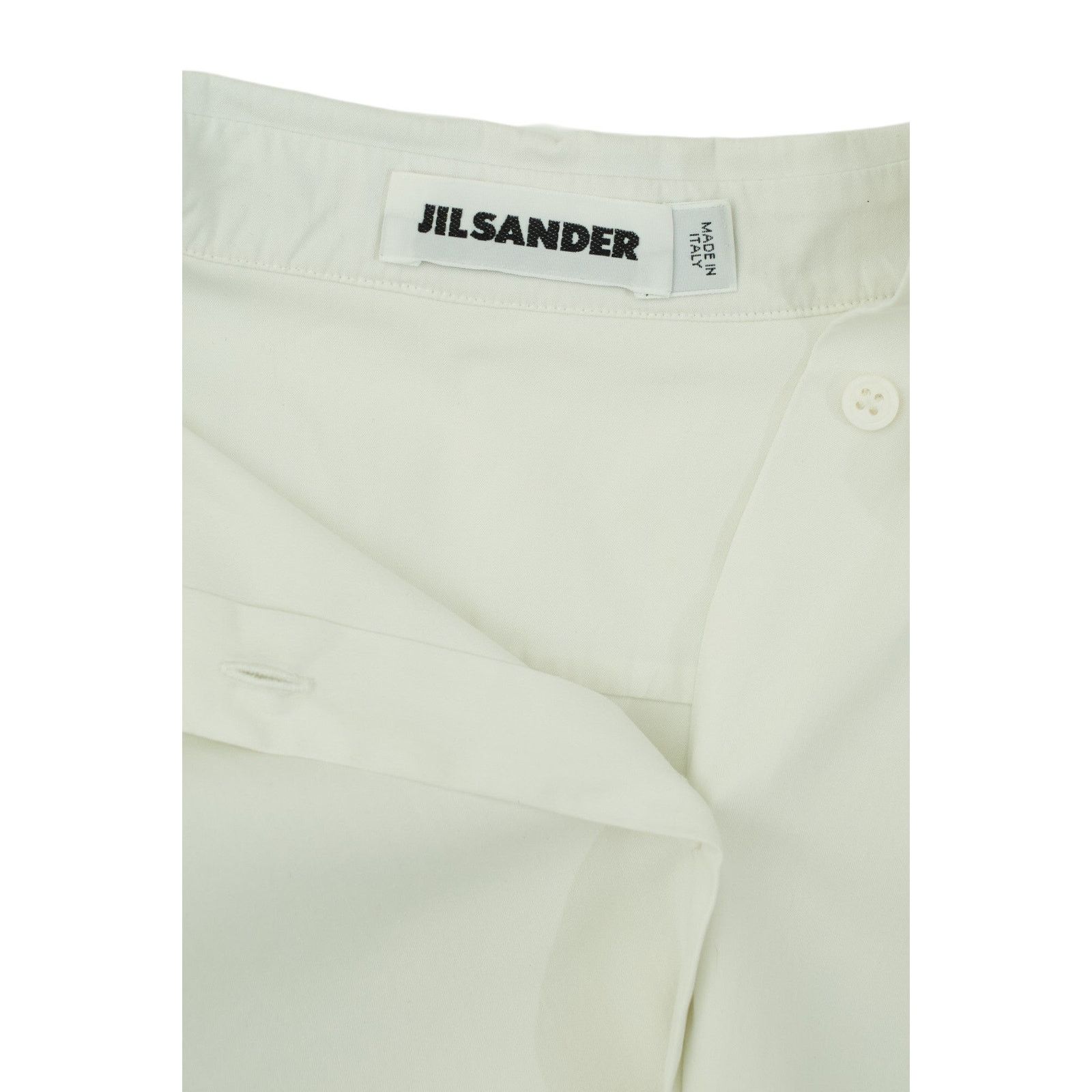 Jil Sander White 3/4th Sleeve Shirt Size S / US 4 / IT 40 - 4 Thumbnail
