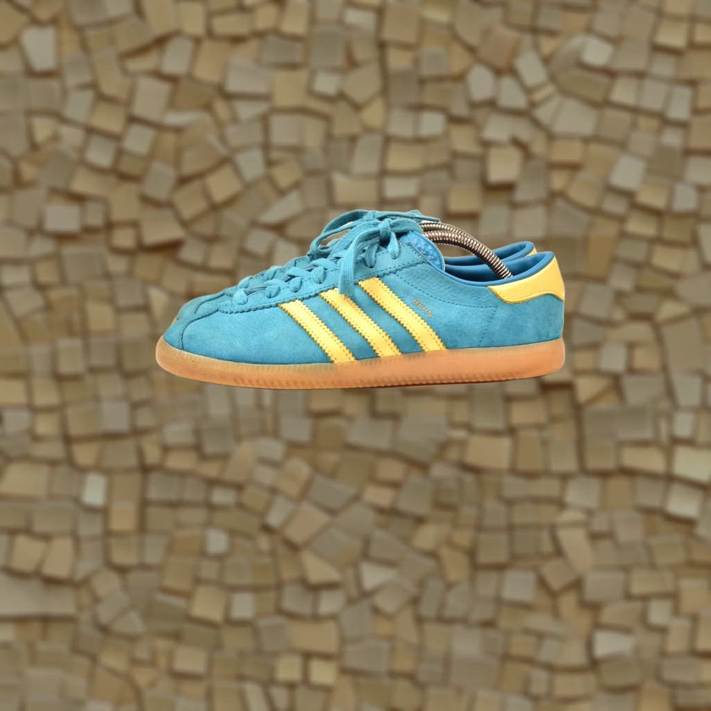 Adidas Adidas Originals Bern City Series Blue / Gold Gum HR0090 Sneakers US 8 1/2 42 Mens Shoes/ Sneaker Size US 8 / EU 41 - 1 Thumbnail