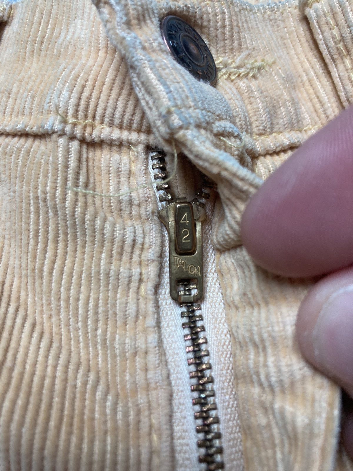 Vintage 70s corduroy bell bottom pants flare JCPenney hippie 30x33 Size 30" / US 8 / IT 44 - 10 Thumbnail
