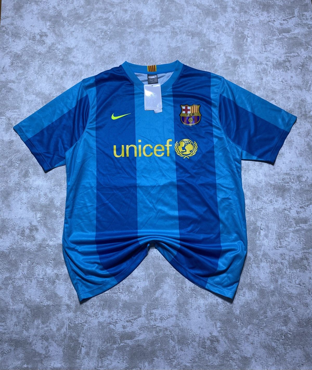 Nike NWT Nike FC Barcelona 2007-08 Vintage Blue Football Jersey Size US L / EU 52-54 / 3 - 1 Thumbnail