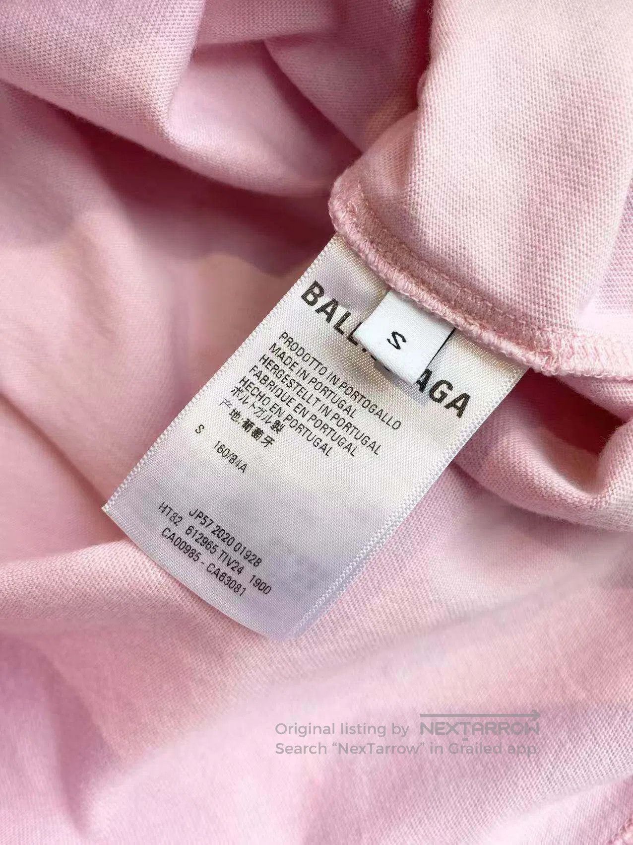 Balenciaga Balenciaga Short sleeves with monogram print| Size S / US 4 / IT 40 - 5 Thumbnail