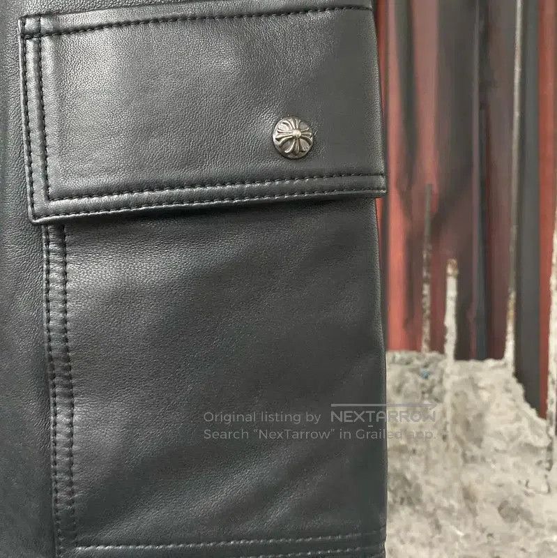 Chrome Hearts Chrome Hearts Black Leather A. Size 26" / US 2 / IT 38 - 5 Thumbnail