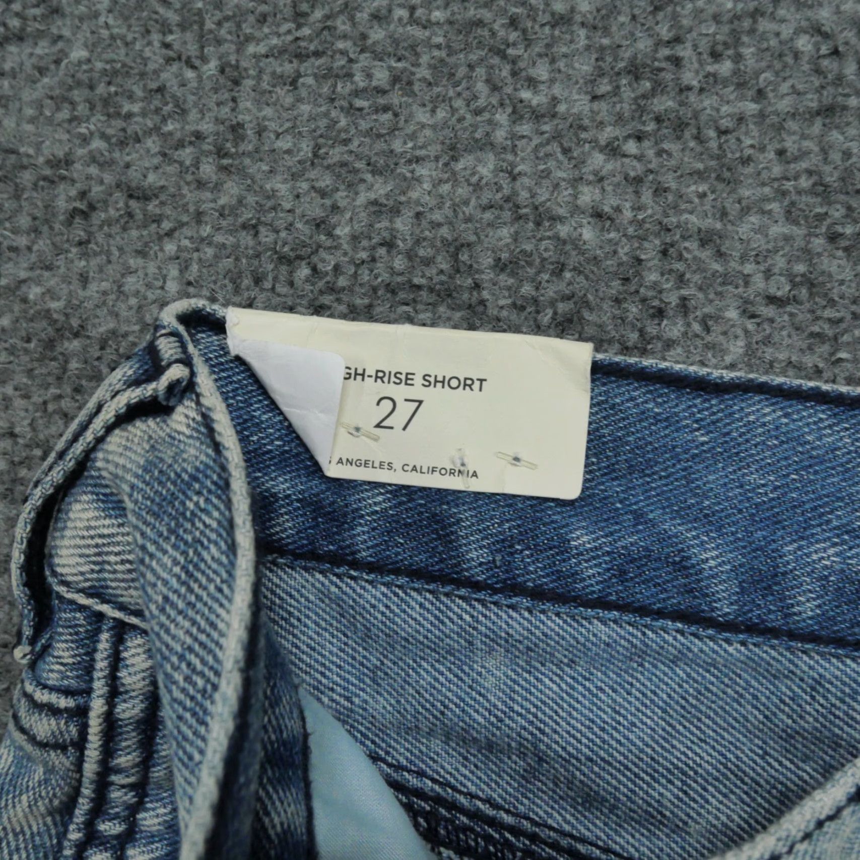 Denime Bullhead Denim Co. Shorts Jeans Cut-Off Womens 27 Blue Denim Distressed 29x2 Vintage No Men's Womens Girls Size 29" - 2 Thumbnail