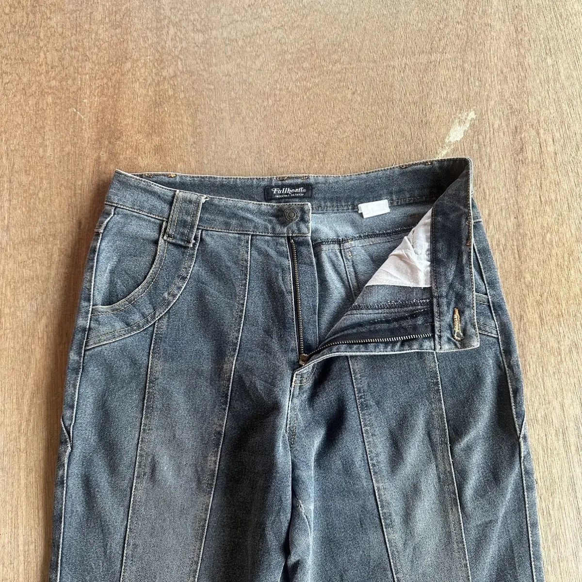 Japanese Brand FLARE/BOOTCUT🔥FULLHEART Jean JapaneseBrand Double Bone Pant Size 29" - 6 Thumbnail