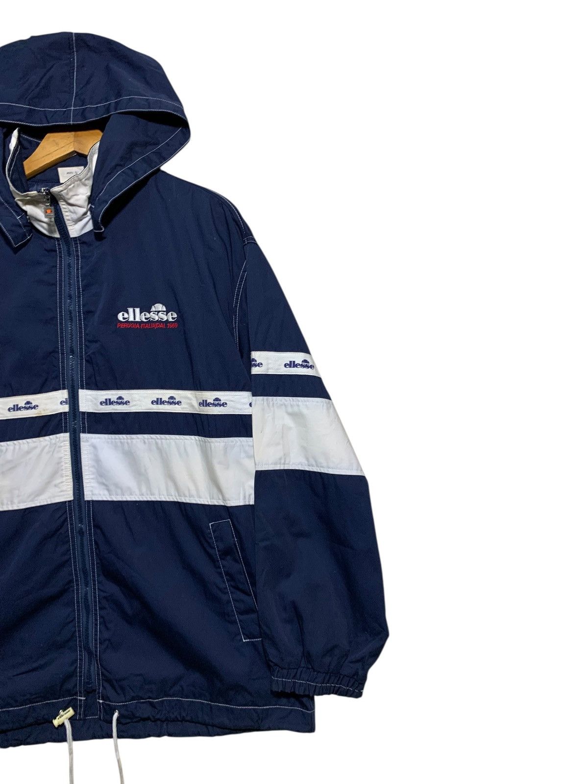 Ellesse 🔥VTG ELLESSE ZIPPER HOODIE COTTON JACKET Size US L / EU 52-54 / 3 - 7 Thumbnail