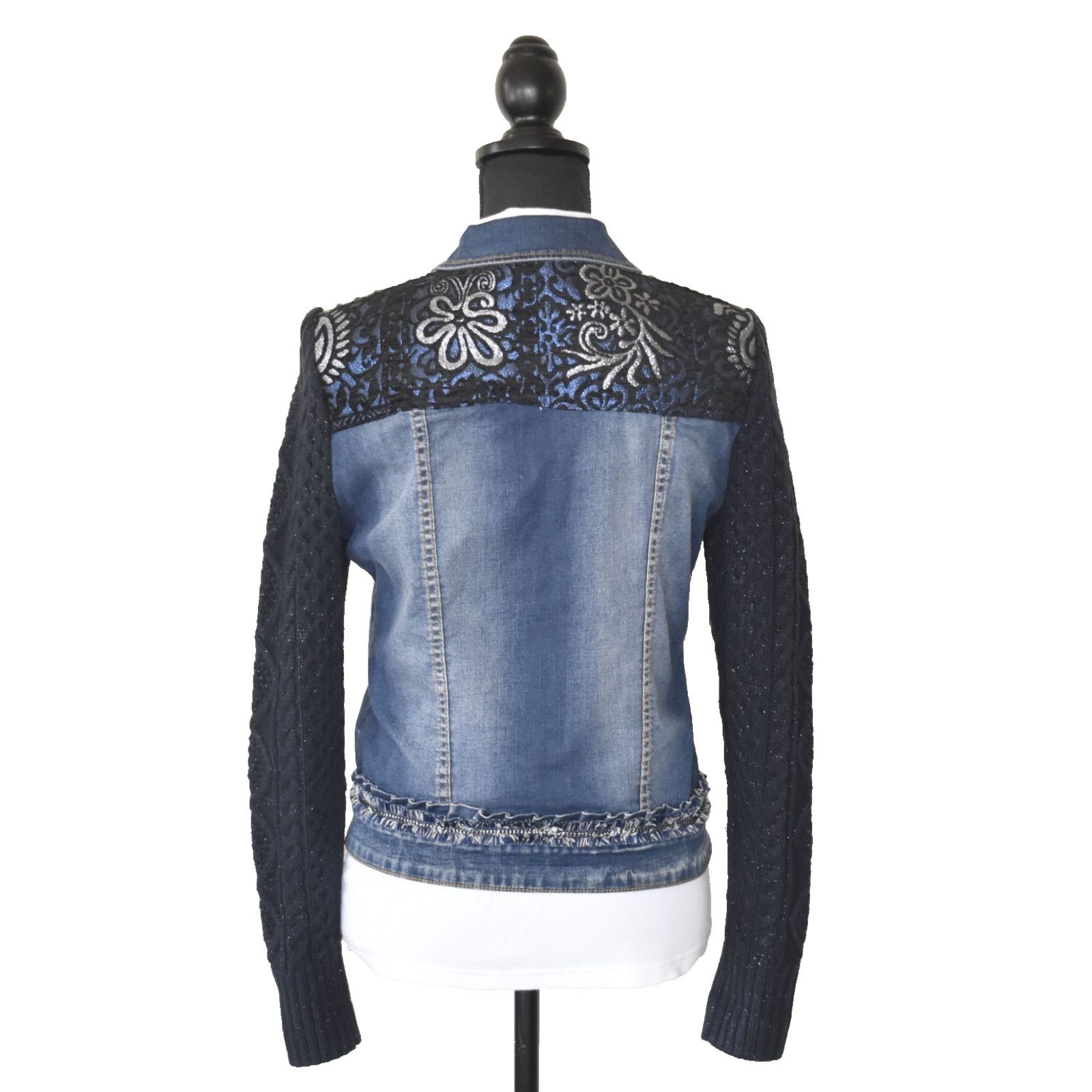 Desigual DESIGUAL Knitted Sleeves Pakaian Jadi Wanita Jacket Sz 36 Size S / US 4 / IT 40 - 4 Thumbnail