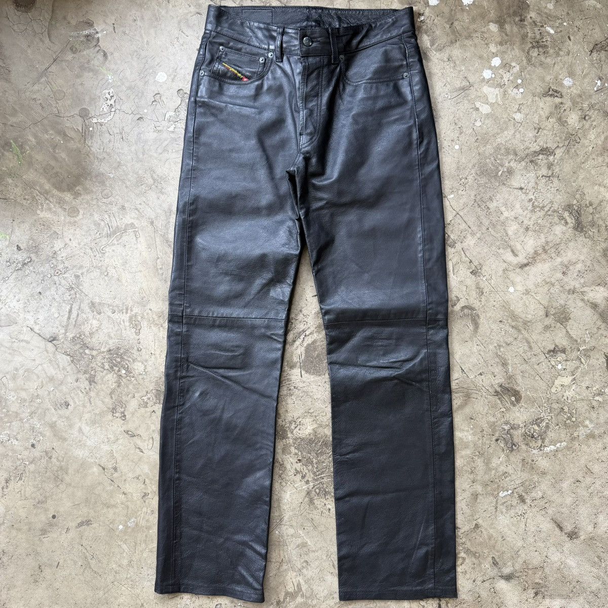 Diesel Diesel - Archive Leather Biker Pants Size US 30 / EU 46 - 1 Thumbnail