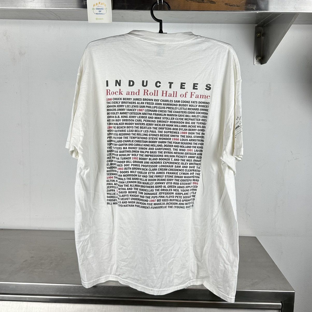 Band Tees × Delta × Vintage Vintage 90s Rock and Roll Hall of Fame Inductees Bands Shirt Size US XL / EU 56 / 4 - 1 Thumbnail
