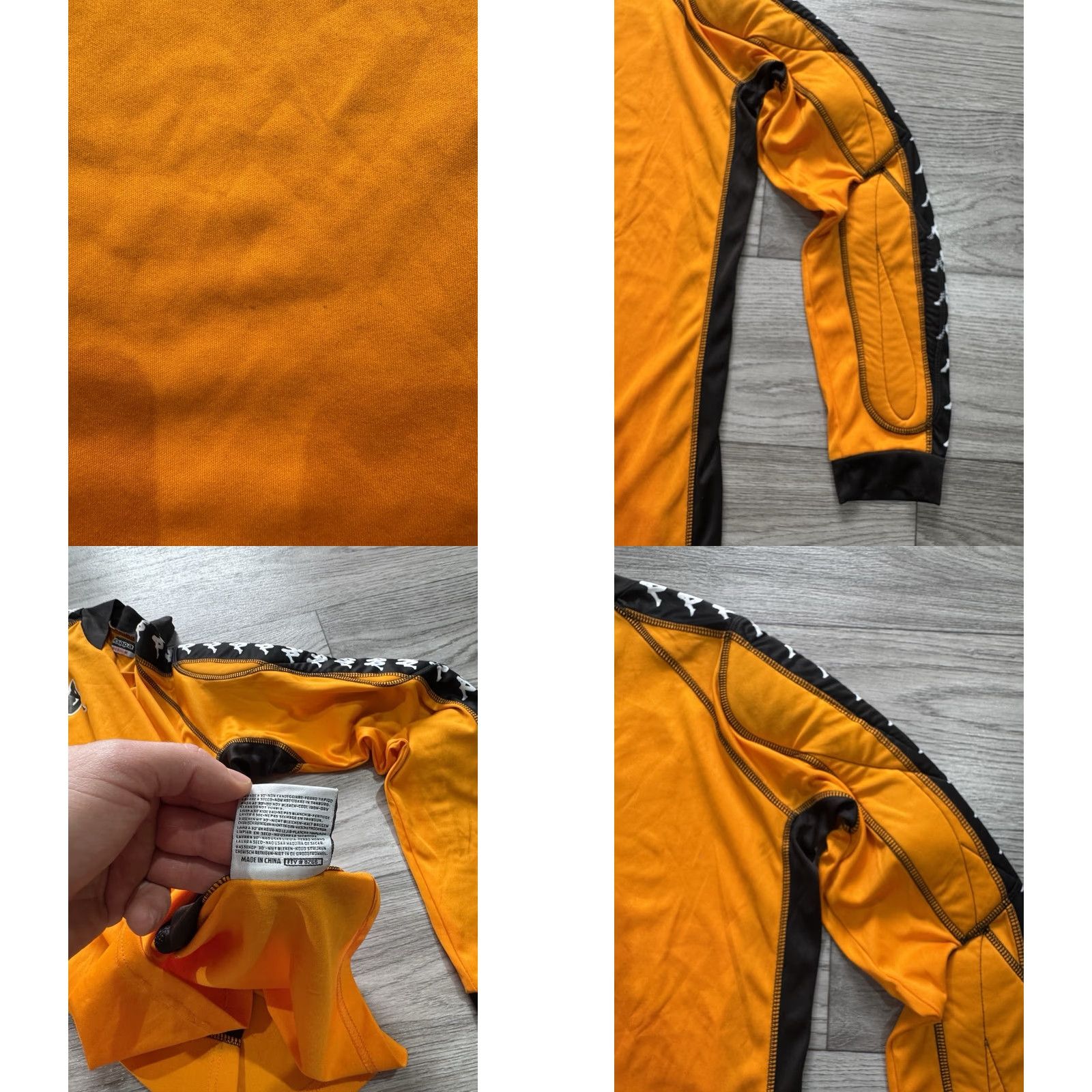 Nike KAPPA Long Sleeve GK GOALKEEPER FOOTBALL SHIRT SOCCER JERSEY Orange M Shirt Mens Size US M / EU 48-50 / 2 - 9 Thumbnail