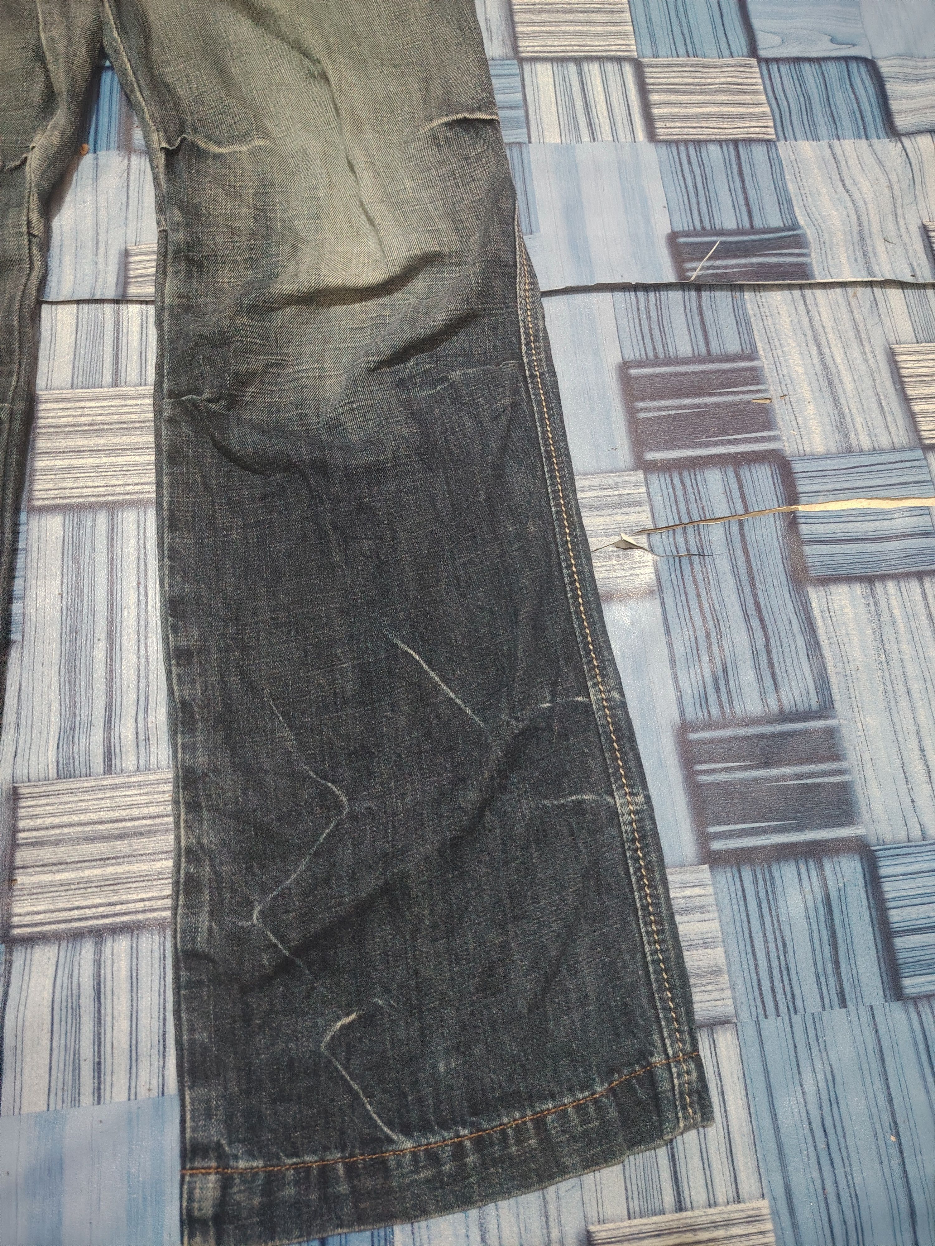 Marithe + Francois Girbaud Japanese Marithe Francois Girbaud Baggy Style Flare Jeans Size US 35 - 10 Thumbnail
