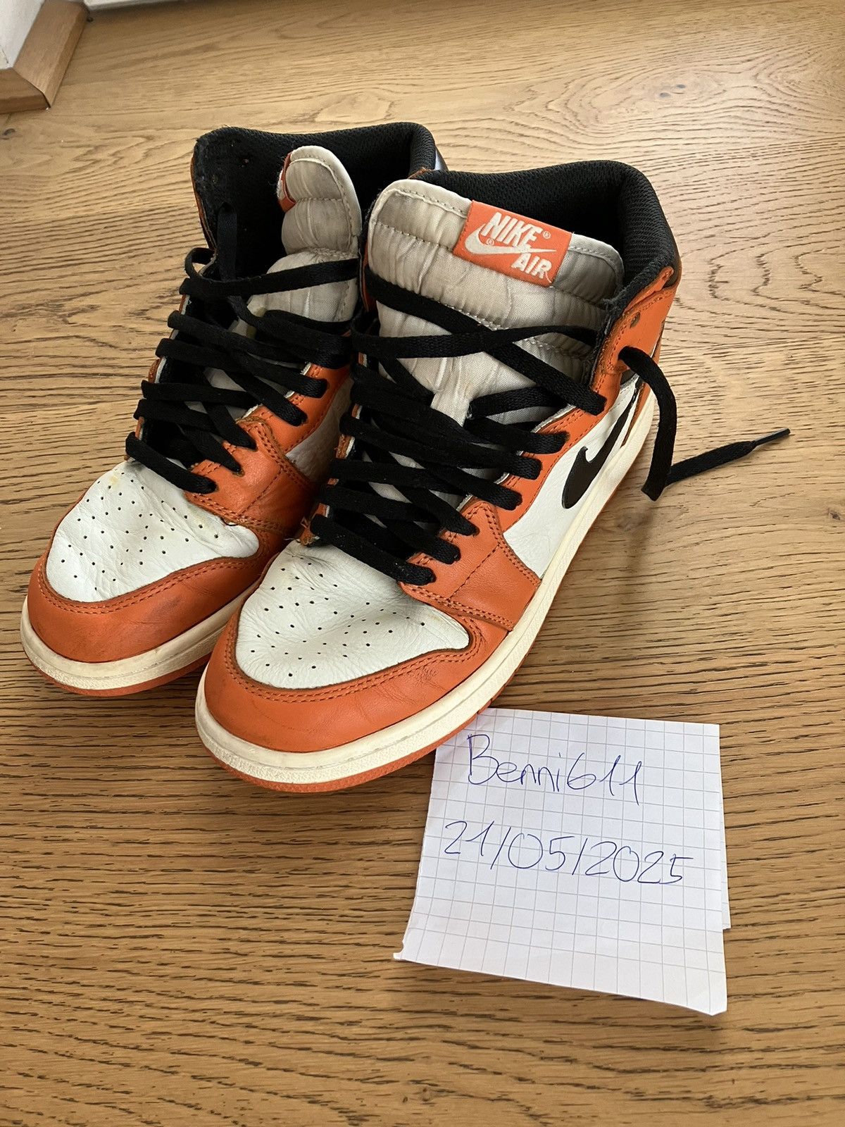 Jordan Brand × Nike Nike Air Jordan 1 High Reverse Shattered Backboard Size US 6.5 / EU 39-40 - 1 Thumbnail