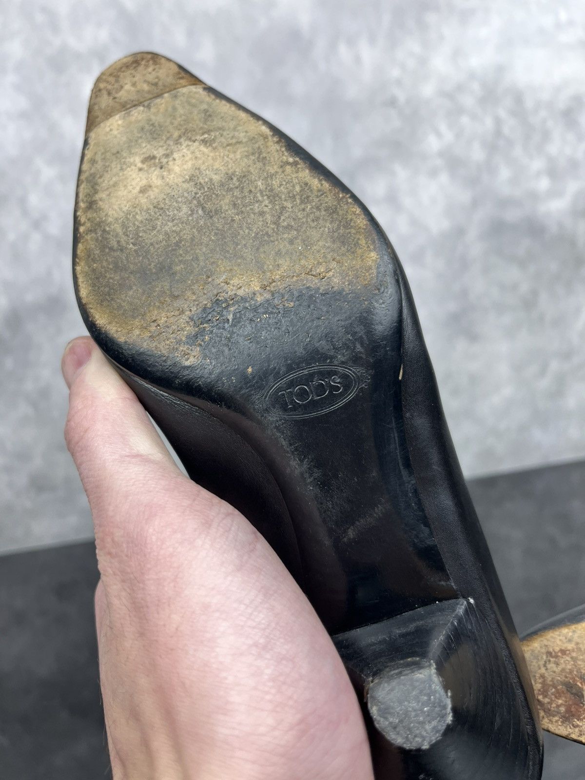 Tod's Tod’s Vintage Black Leather Heeled Sandals Elegant Size US 6 Size US 6.5 / IT 36.5 - 14 Thumbnail
