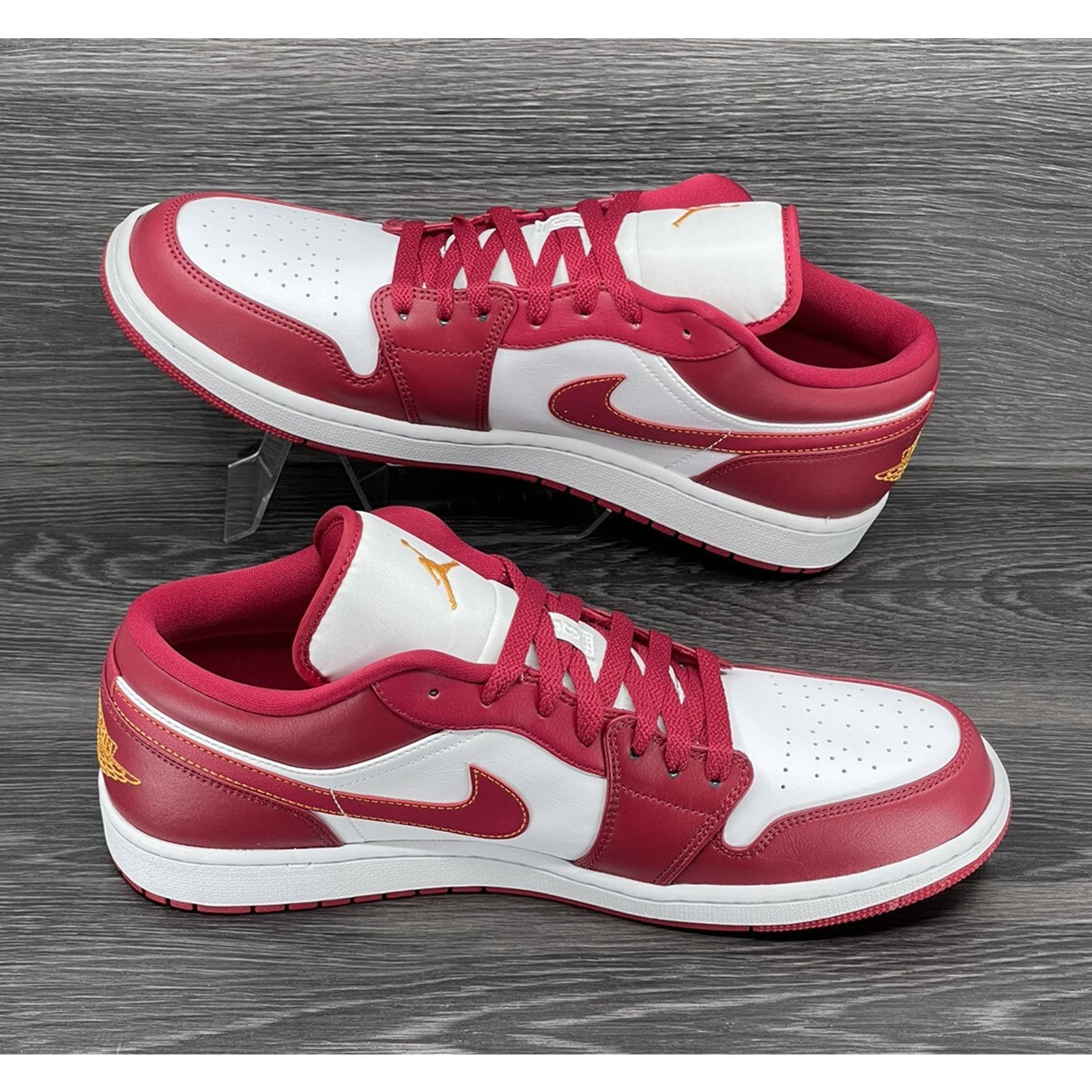 Jordan Brand Air Jordan 1 Low, Cardinal Red | Size 13M [new] 553558-607 Size US 13 / EU 46 - 5 Thumbnail