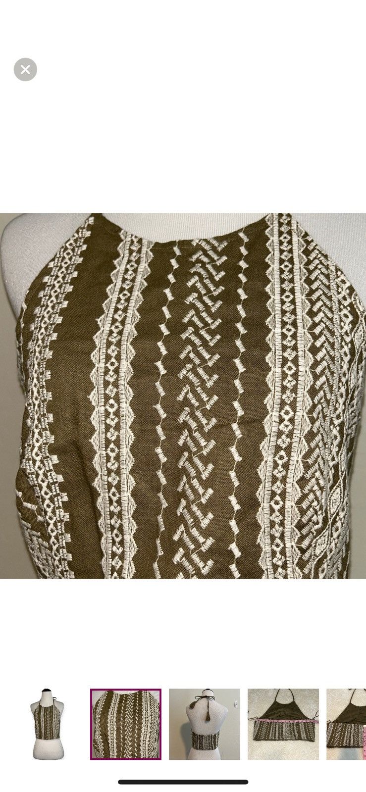 House of Harlow House of Harlow 1960 small embroidered halter top Size S / US 4 / IT 40 - 2 Thumbnail