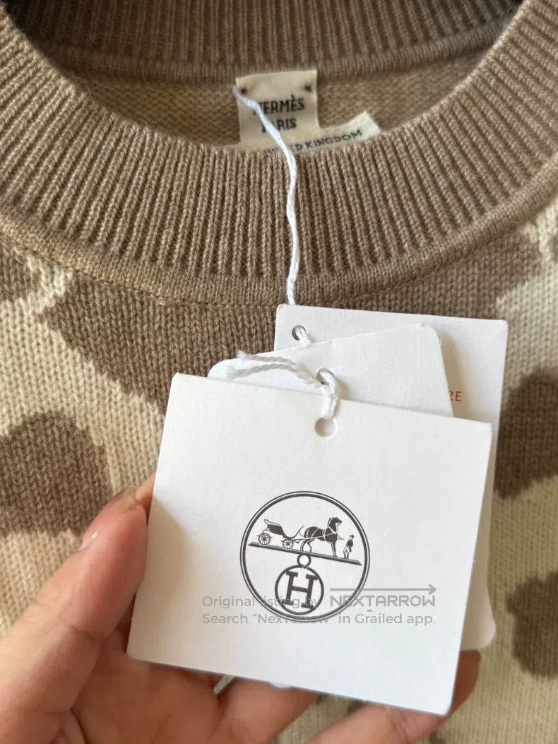 Hermes Hermes Sheep's fleece sweater Size XS / US 0-2 / IT 36-38 - 3 Thumbnail