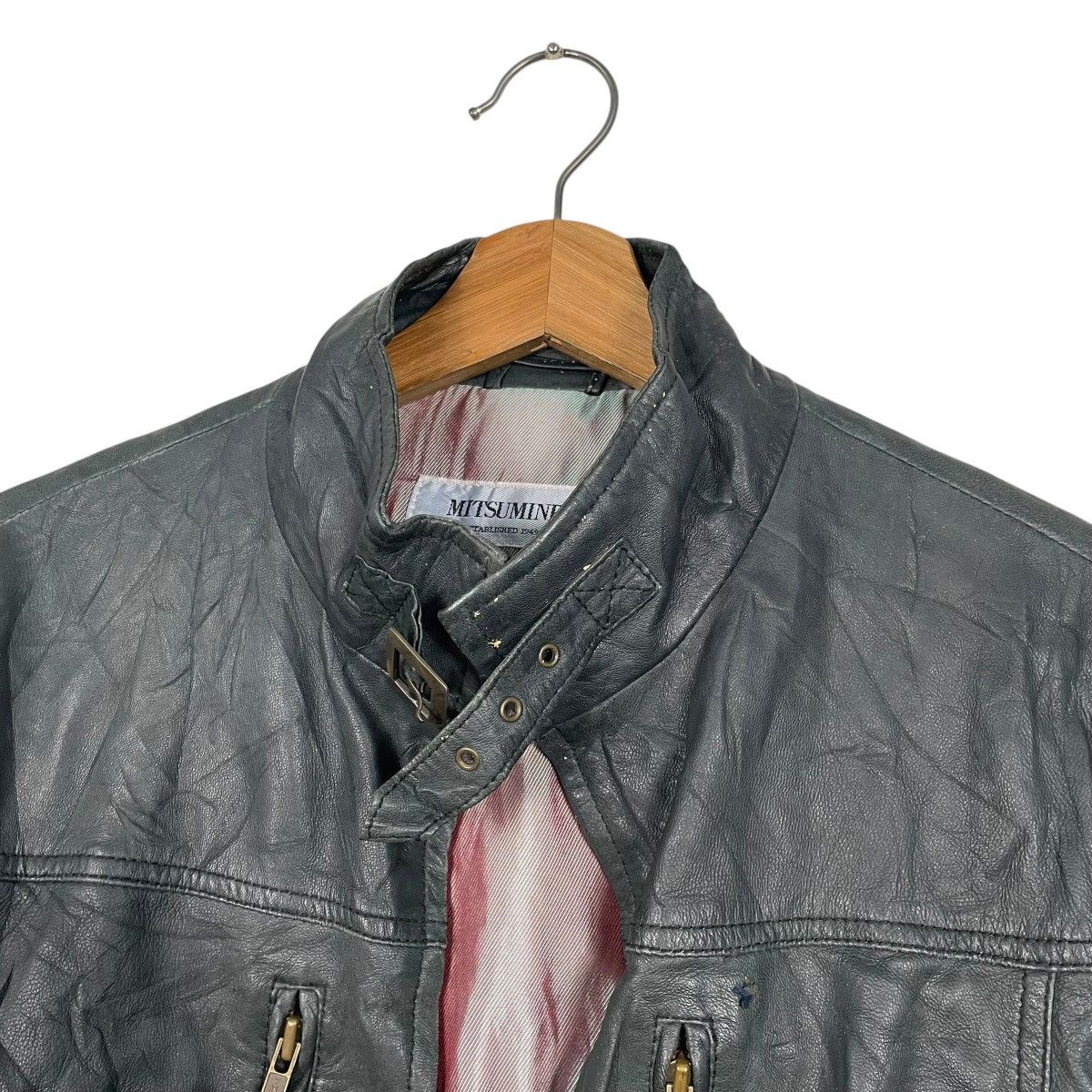 Japanese Brand Japanese Brand Mitsumine Motorcycle Biker Leather Jacket Size US S / EU 44-46 / 1 - 16 Thumbnail
