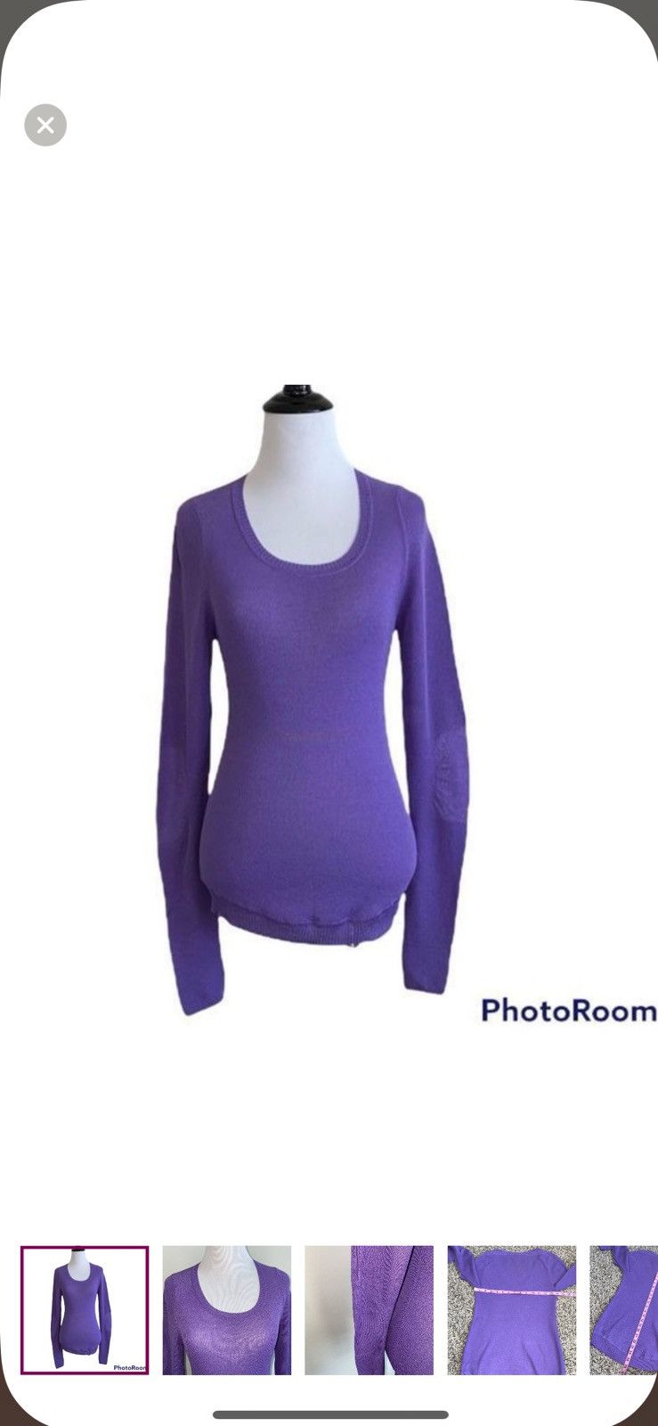Marc by Marc Jacobs Marc by Marc Jacobs small purple scoopneck swester Size S / US 4 / IT 40 - 1 Thumbnail