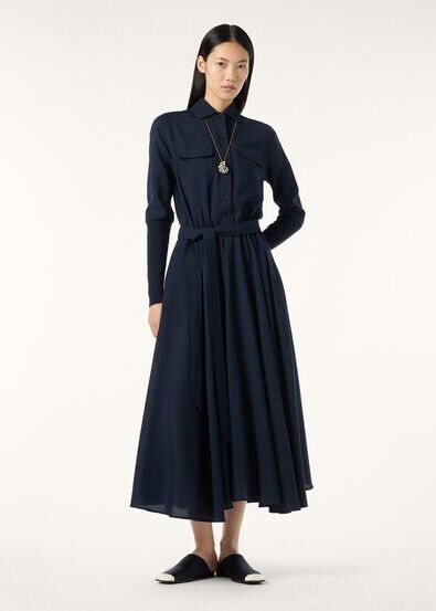 Loro Piana os11x0326 FAQ9183 Verlaine Dress in Ink Bottle Size S / US 4 / IT 40 - 5 Thumbnail