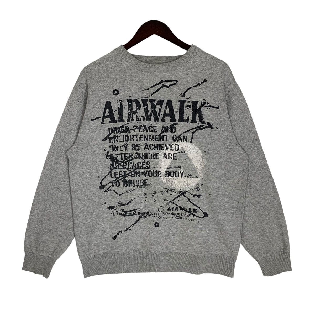 Airwalk × Japanese Brand Airwalk Skateboard Style Streetwear Crewneck Sweatshirt Size US M / EU 48-50 / 2 - 3 Thumbnail