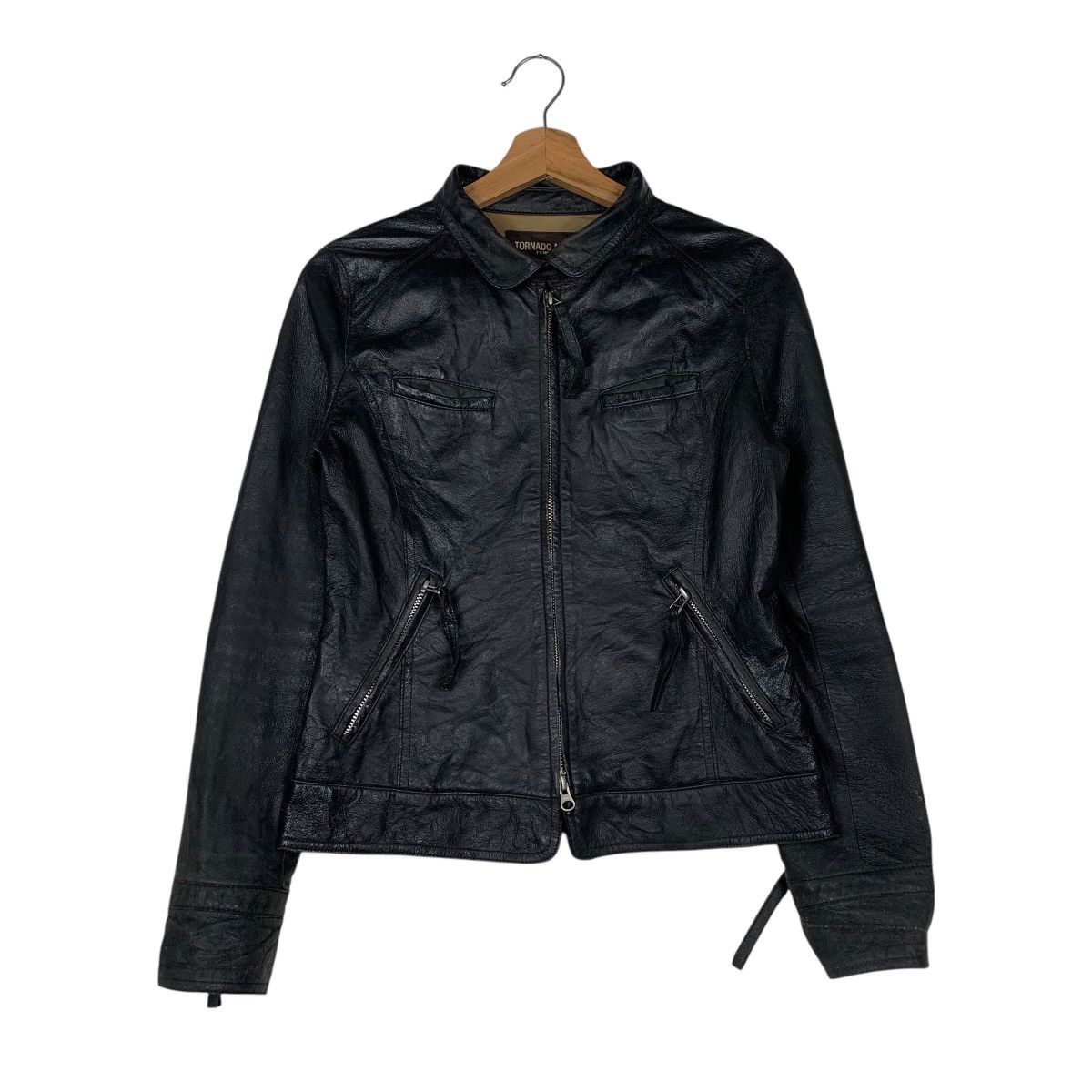 ジャケット・アウター Rare TORNADO MART real leather Tornado Mart Leather Jacket L Vintage Style Men's Biker