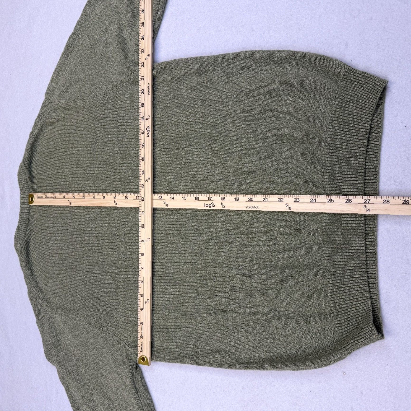 Lyle & Scott VINTAGE Lyle & Scott Sweater Mens Large Green Cable-Knit Cotton Crewneck Pullover Size US L / EU 52-54 / 3 - 5 Thumbnail