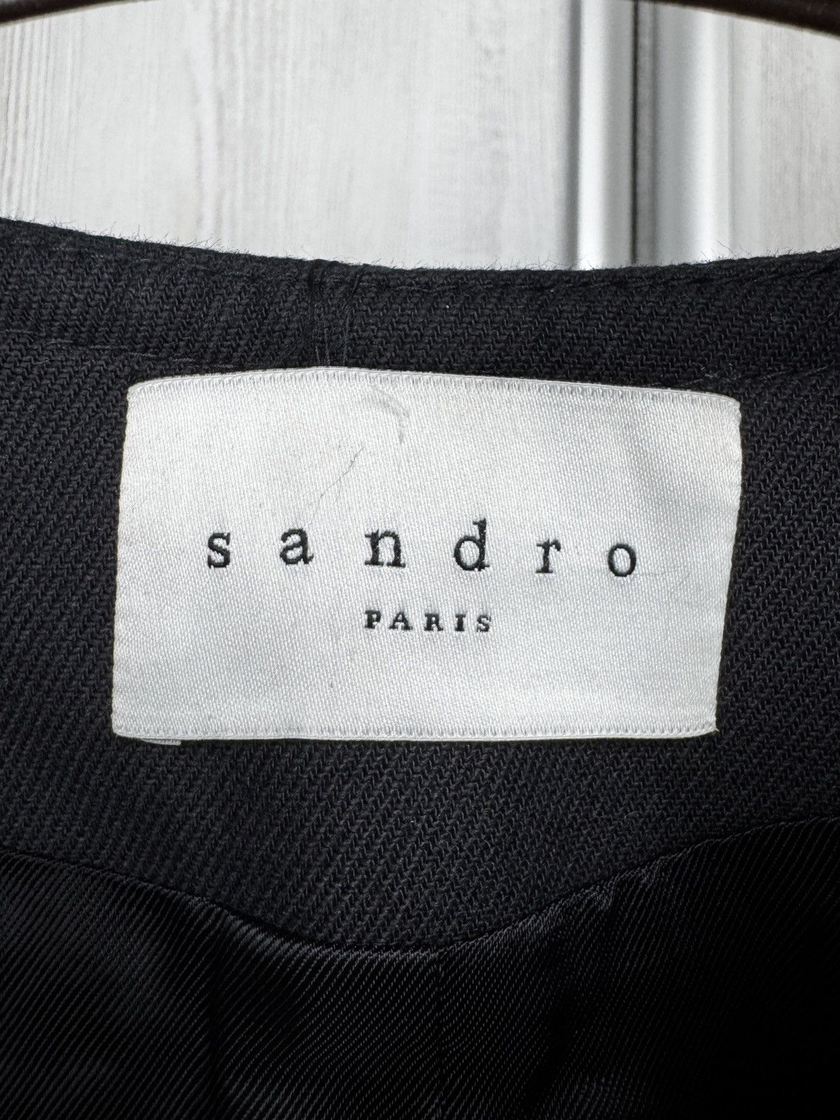 Sandro Sandro Paris black cotton spring summer 2020 blazer jacket Size XS / US 0-2 / IT 36-38 - 7 Thumbnail