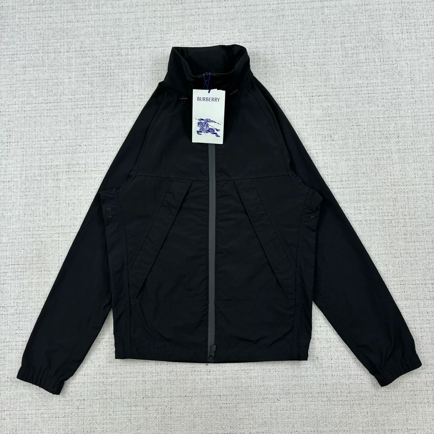 Burberry Burberry Solid Equestrian Knight Zip Jacket Size US XXS / EU 40 - 1 Thumbnail