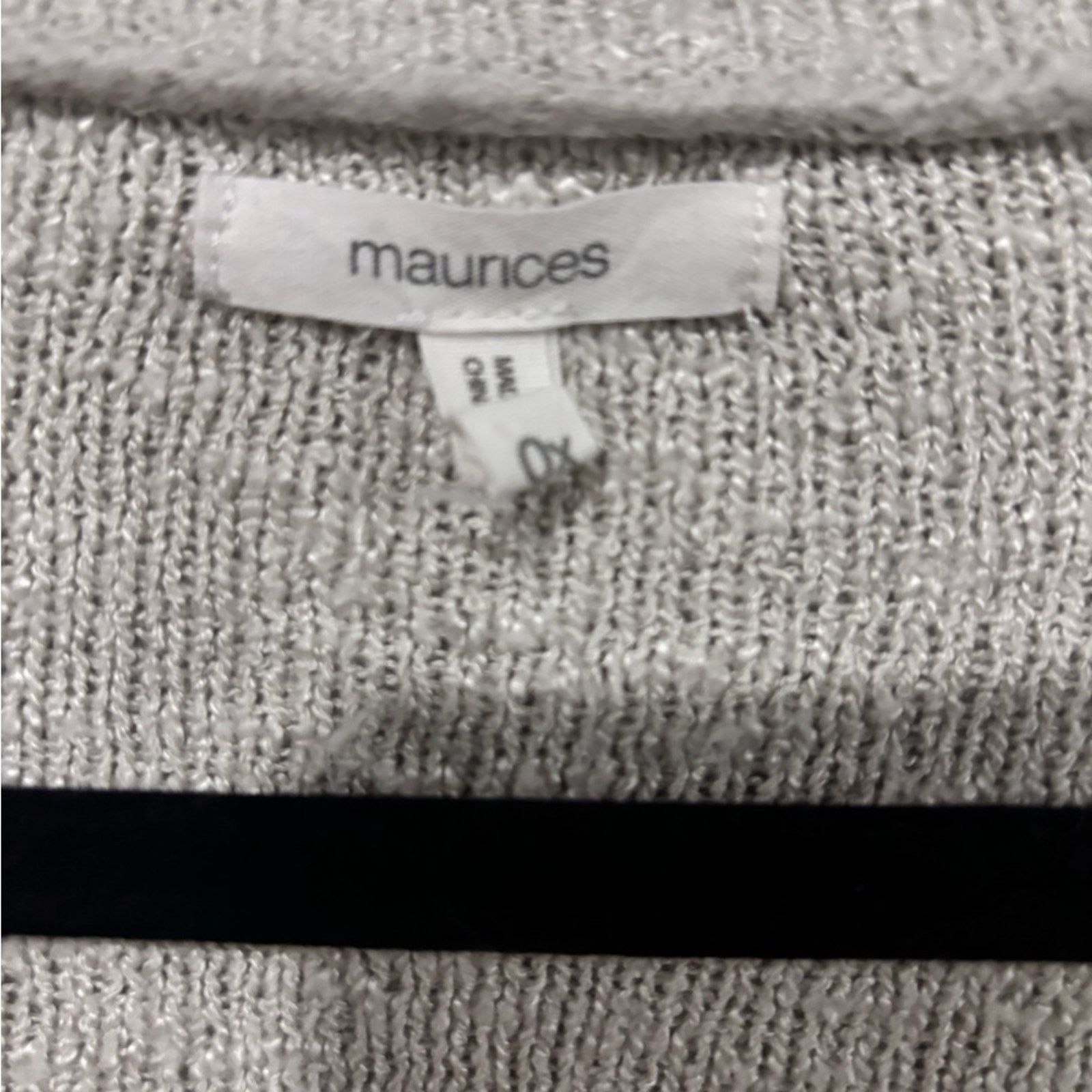Other Maurices Light Gray Open-Front Cardigan Size XL / US 12-14 / IT 48-50 - 5 Thumbnail