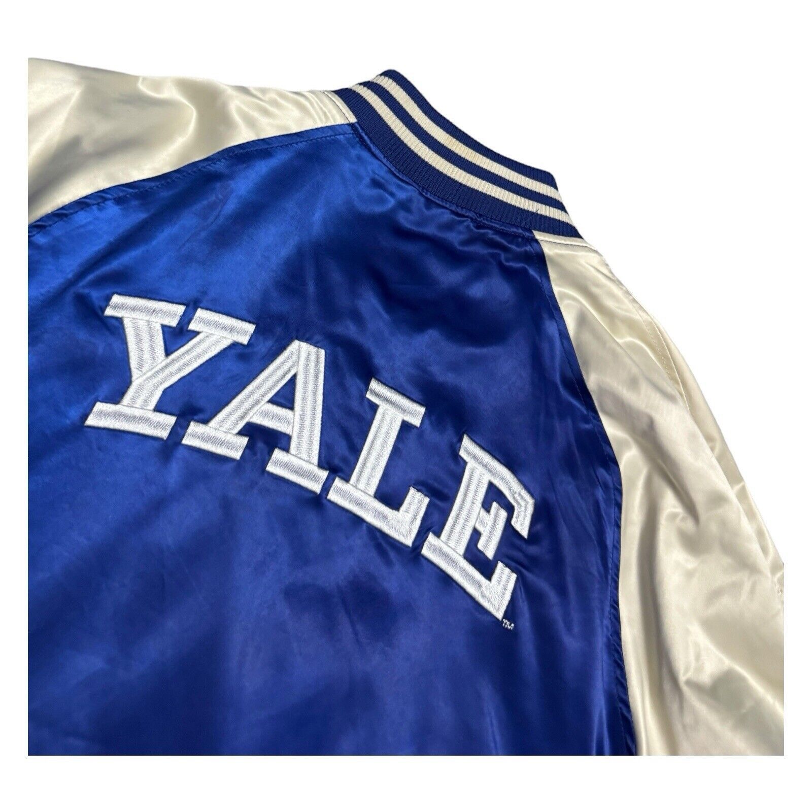 NCAA YALE x H&M Collab University College Satin Puffer Jacket Size US L / EU 52-54 / 3 - 4 Thumbnail