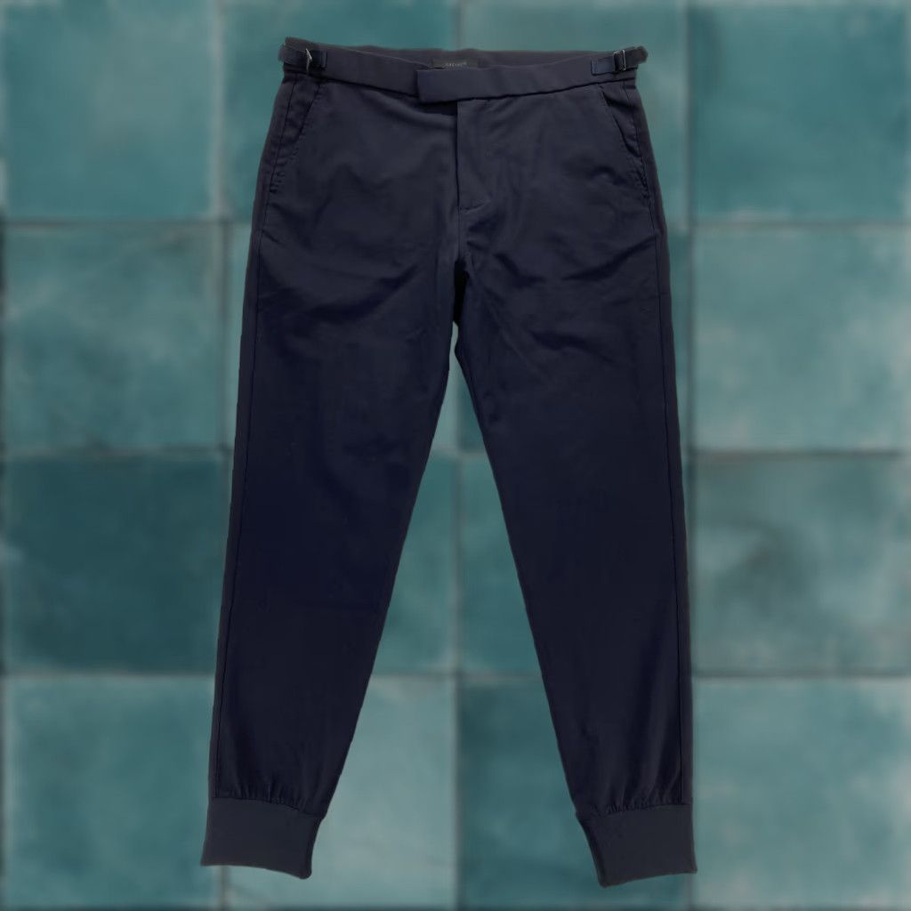 Vintage Greyson Pants Mens 36 Navy Wool Blend Jogger Cuffed Hem Side Adjusters Golf Men Size 36 Wool Navy Jogger Pants Casual Activewear Trousers Size US 36 / EU 52 - 1 Thumbnail