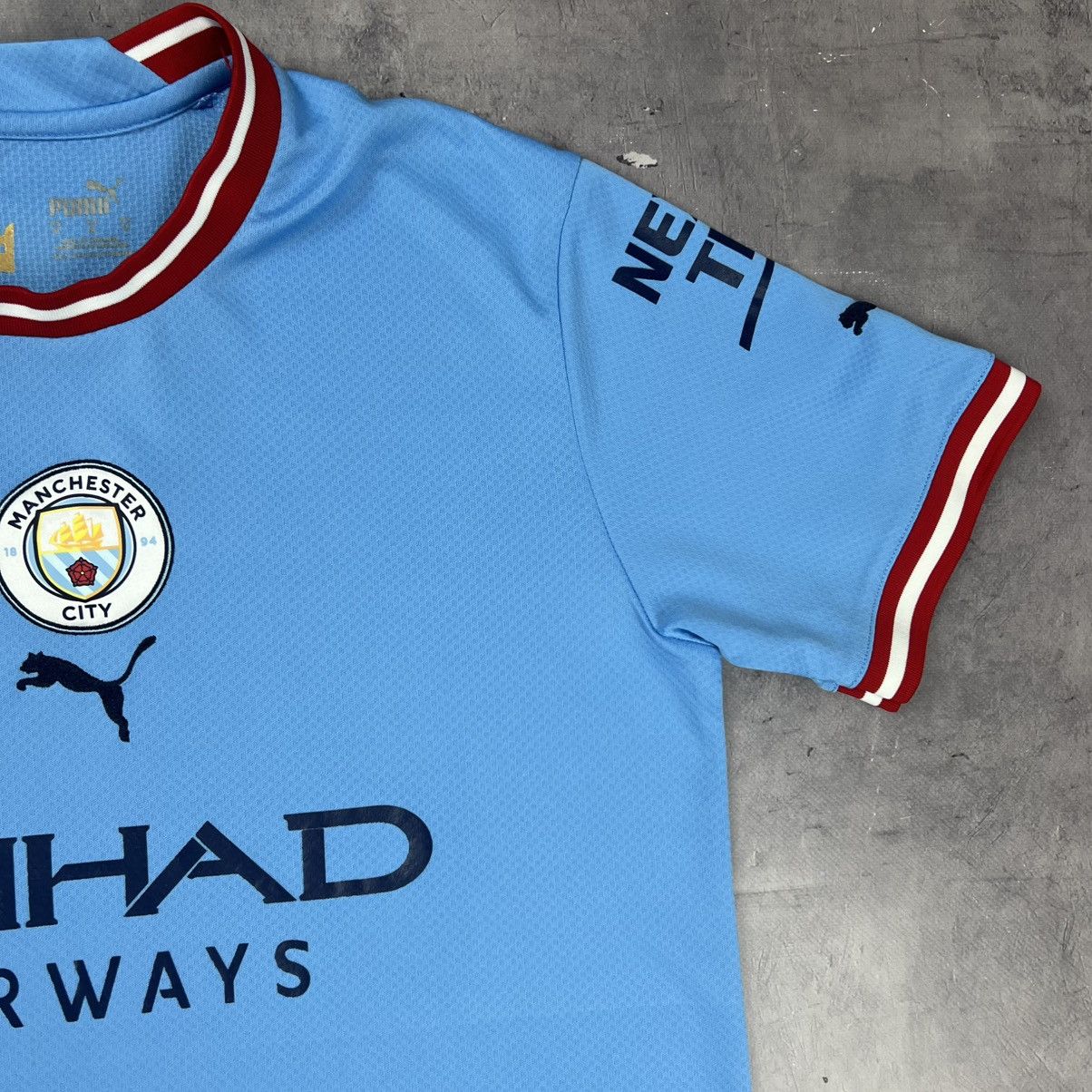 Puma Rare! Foden 47 Puma Manchester City Soccer Jersey Shirt 00s Size US M / EU 48-50 / 2 - 5 Thumbnail