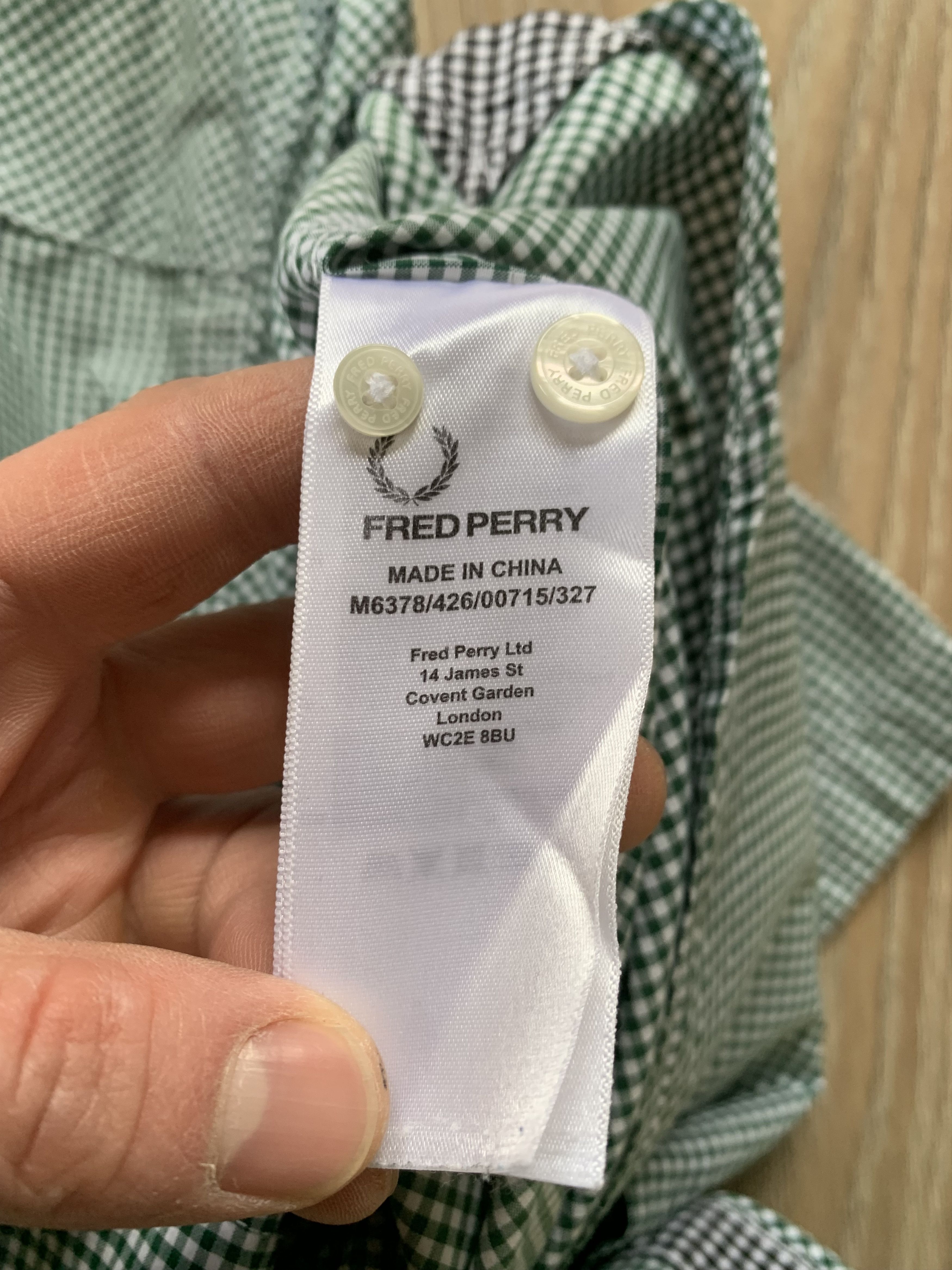 Fred Perry Fred Perry Short Sleeve Micro Plaid Cotton Shirt Size US L / EU 52-54 / 3 - 9 Thumbnail
