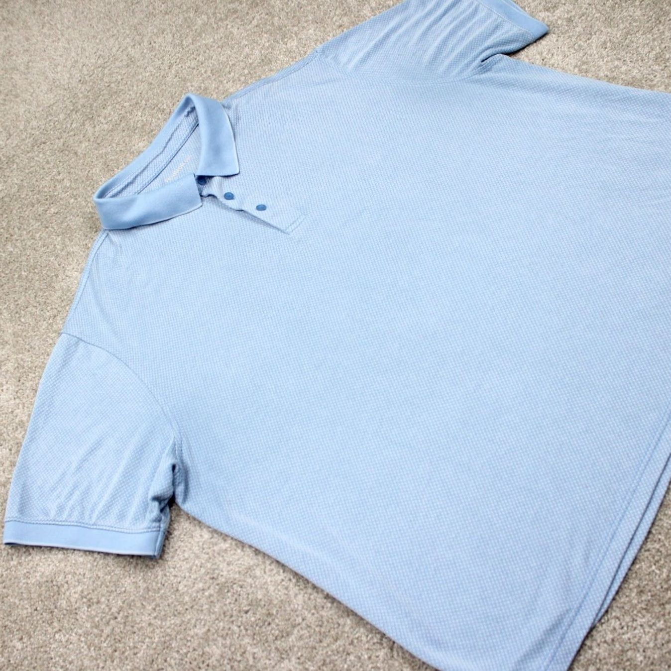 Reebok Reebok Golf Polo Shirt Mens 4XL XXXXL Blue Rayon/Polyester S/S Pullover Polo Shirt Regular Fit Blue Golf 4XL Mens Size US XXL / EU 58 / 5 - 6 Thumbnail