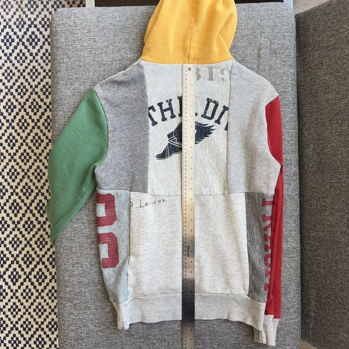 Polo Ralph Lauren Patchwork Colorblock Hoodie Varsity Stencil 50th Spellout Size US S / EU 44-46 / 1 - 12 Thumbnail