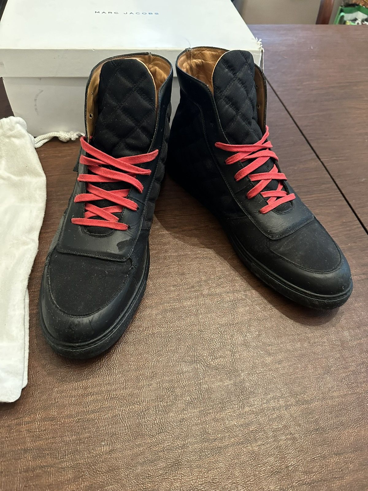 Marc Jacobs Marc Jacobs Black & Red Hightops Size US 13 / EU 46 - 1 Thumbnail