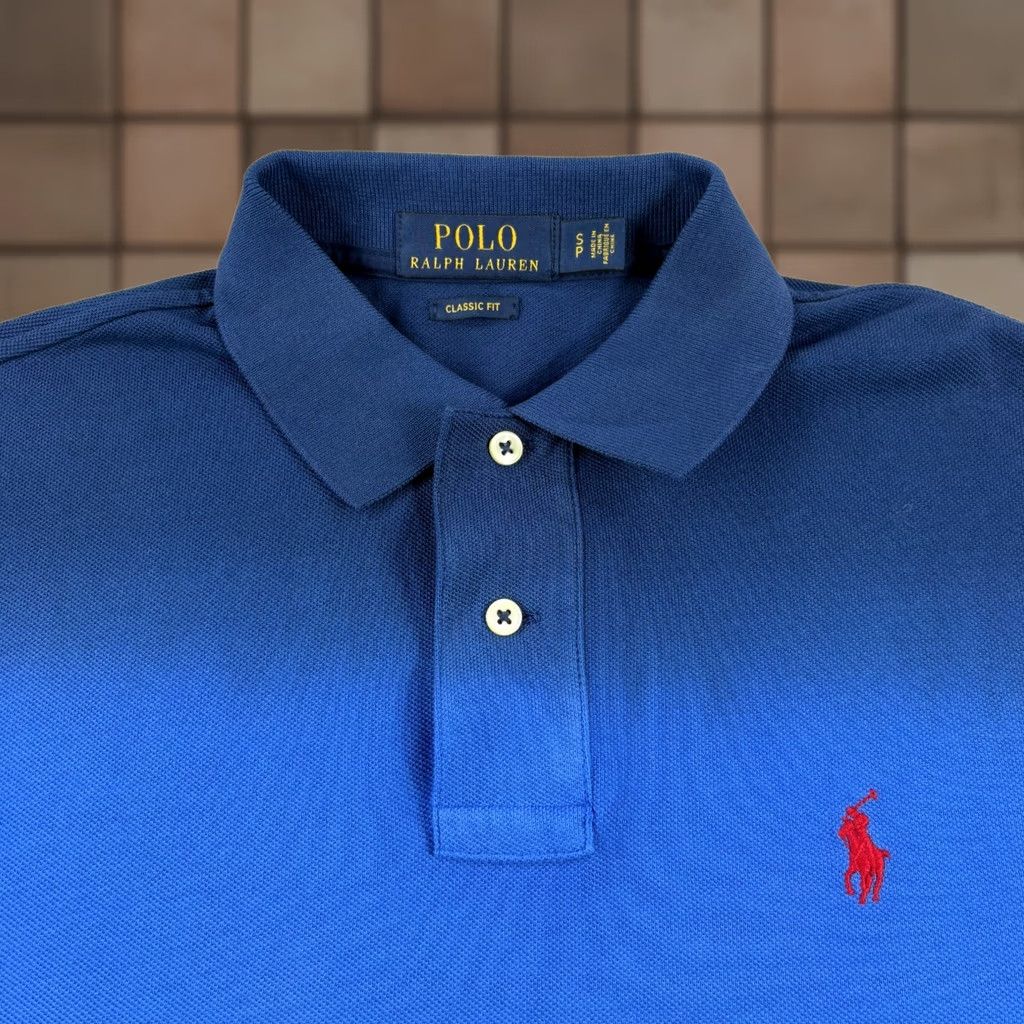 Polo Ralph Lauren Polo Ralph Lauren Shirt Mens S Blue Ombre Casual Preppy Golf Cotton Classic Size US S / EU 44-46 / 1 - 1 Thumbnail