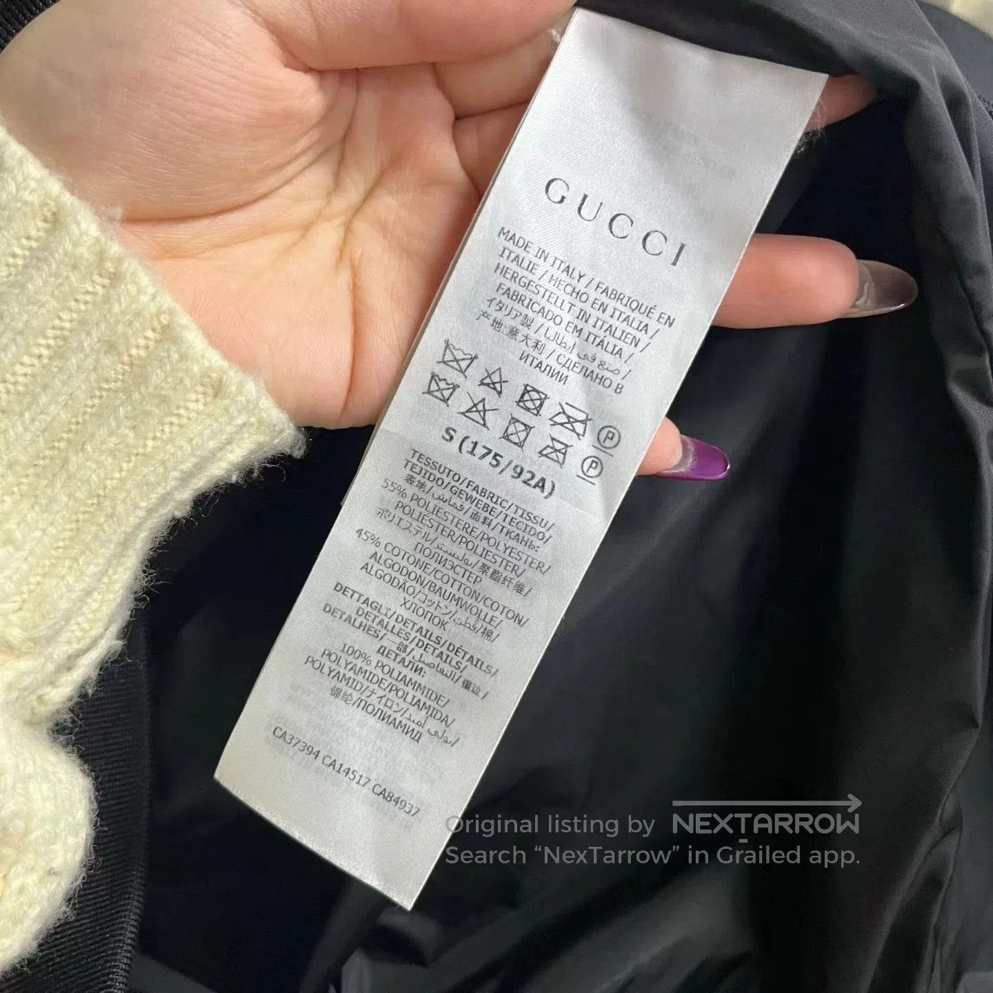 Gucci gucci black retro zip jacket with cream details. Size US S / EU 44-46 / 1 - 4 Thumbnail